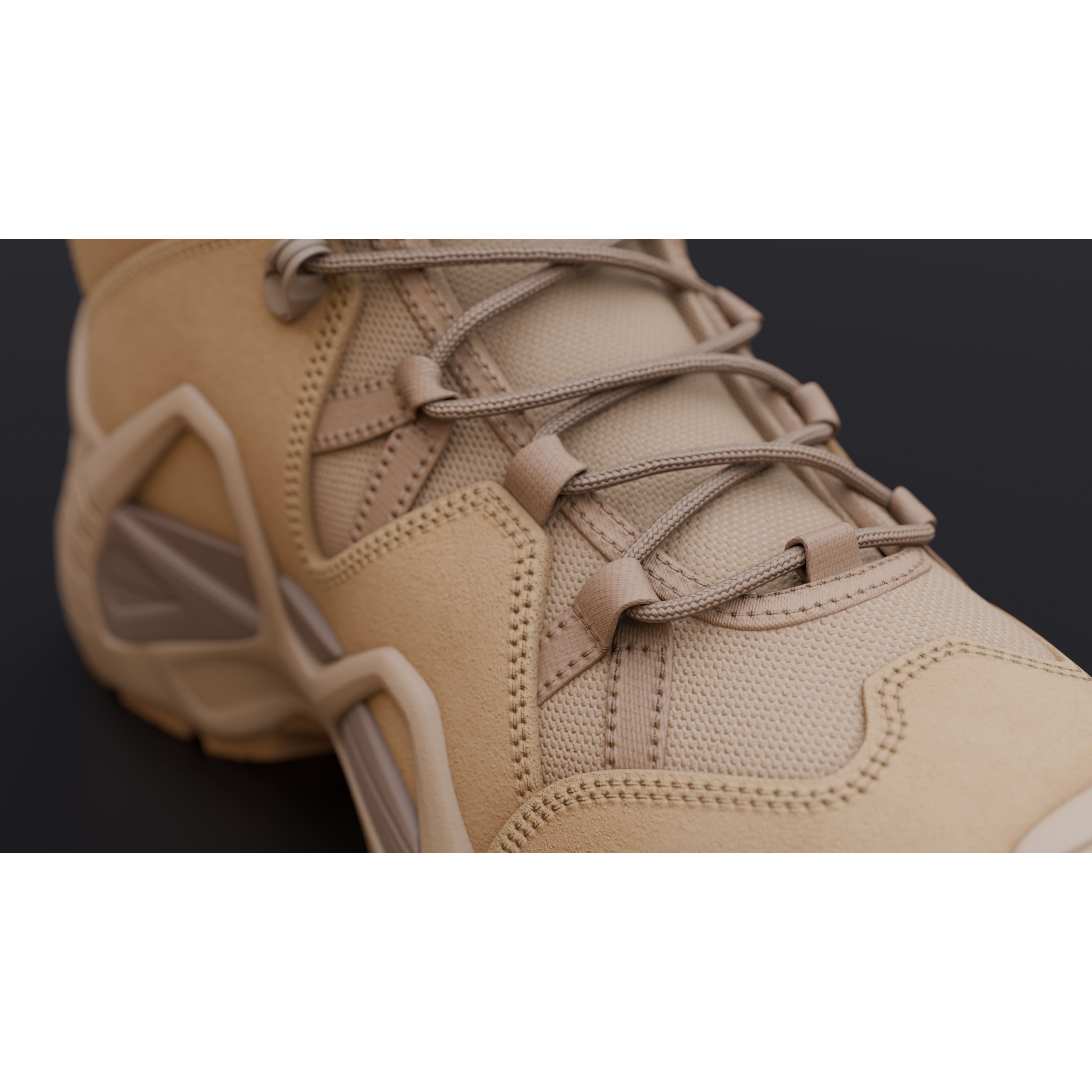 Lowa Zephyr Tactical Boots - Low-Poly Game-Ready 3D Model - View 34