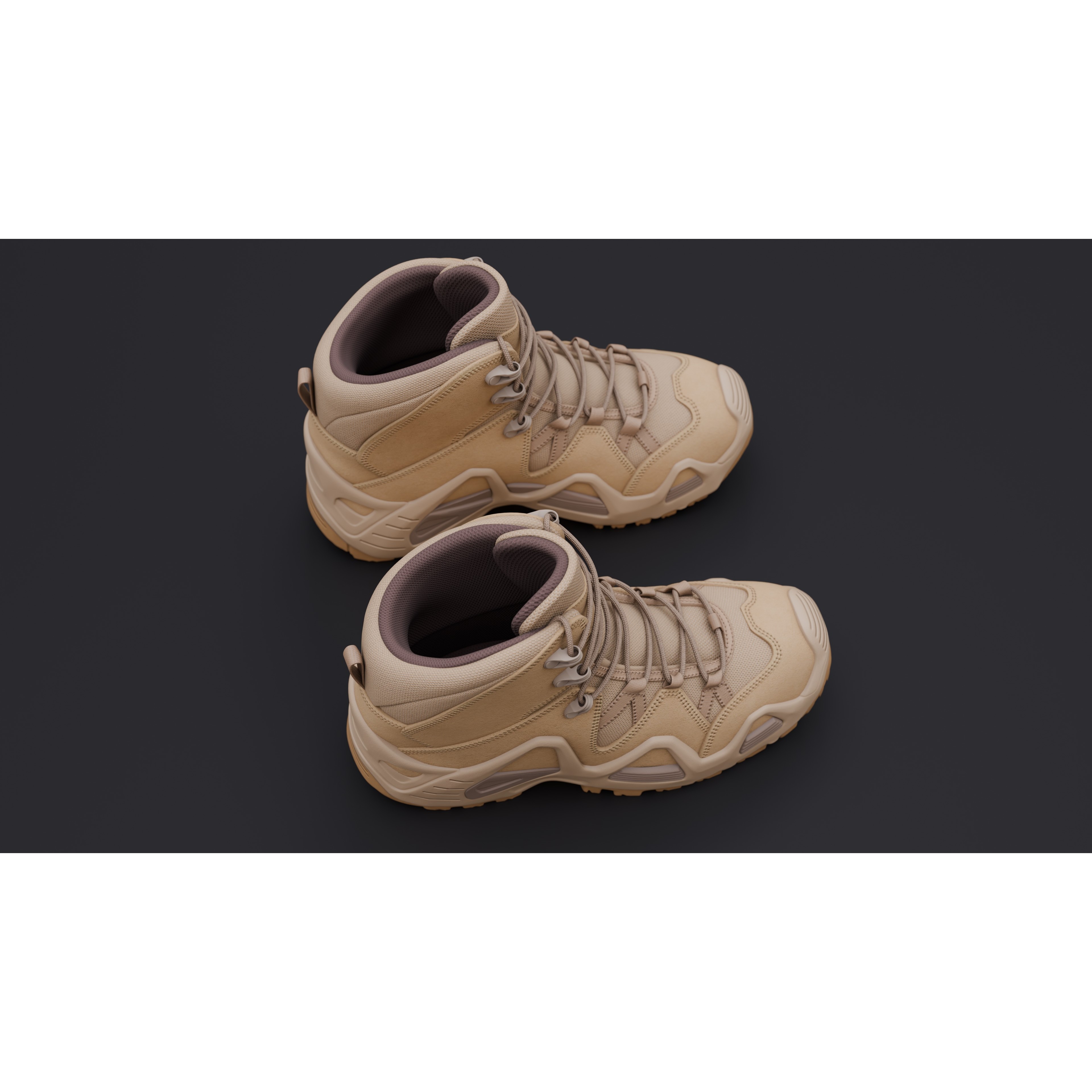 Lowa Zephyr Tactical Boots - Low-Poly Game-Ready 3D Model - View 36