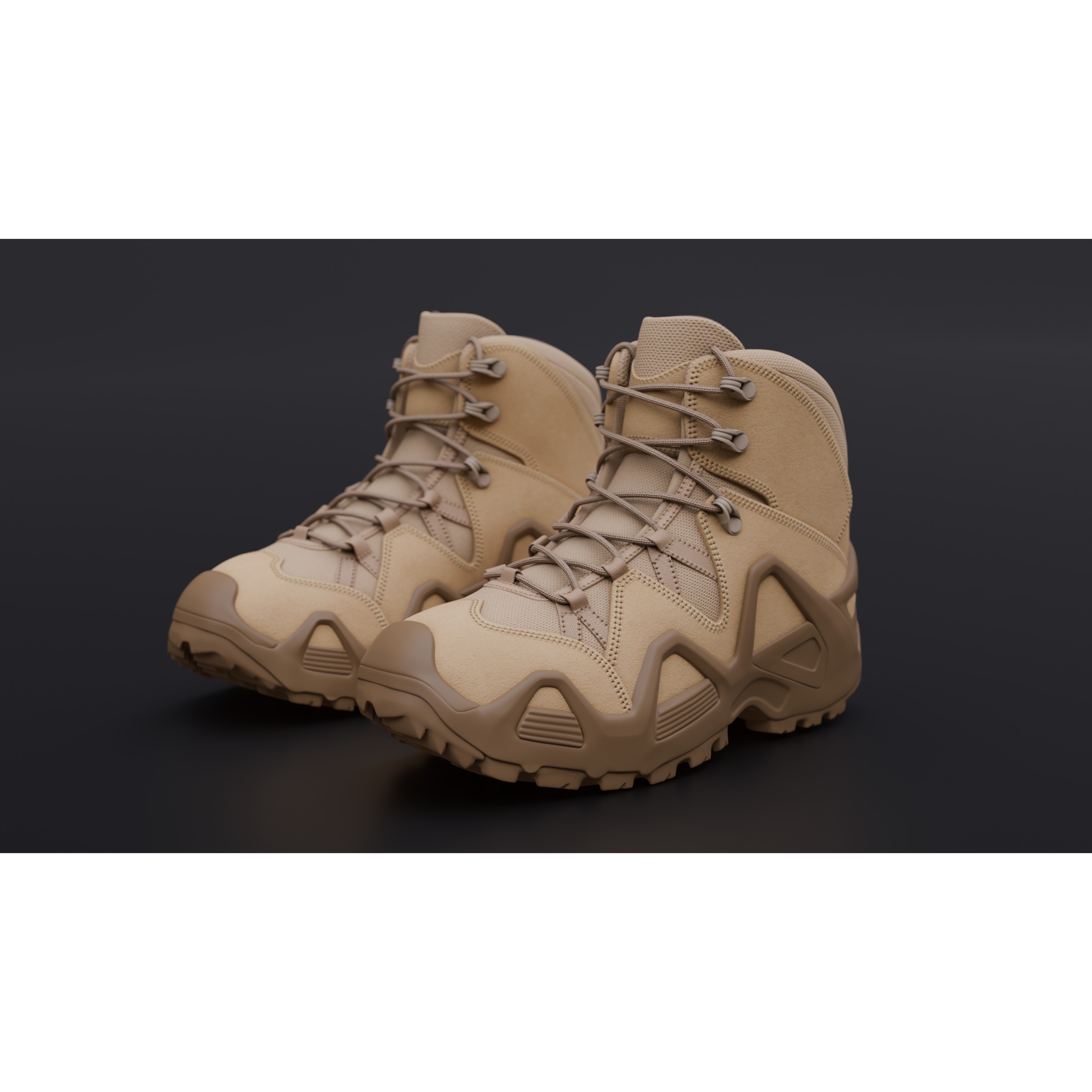 Lowa Zephyr Tactical Boots - Low-Poly Game-Ready 3D Model - View 39