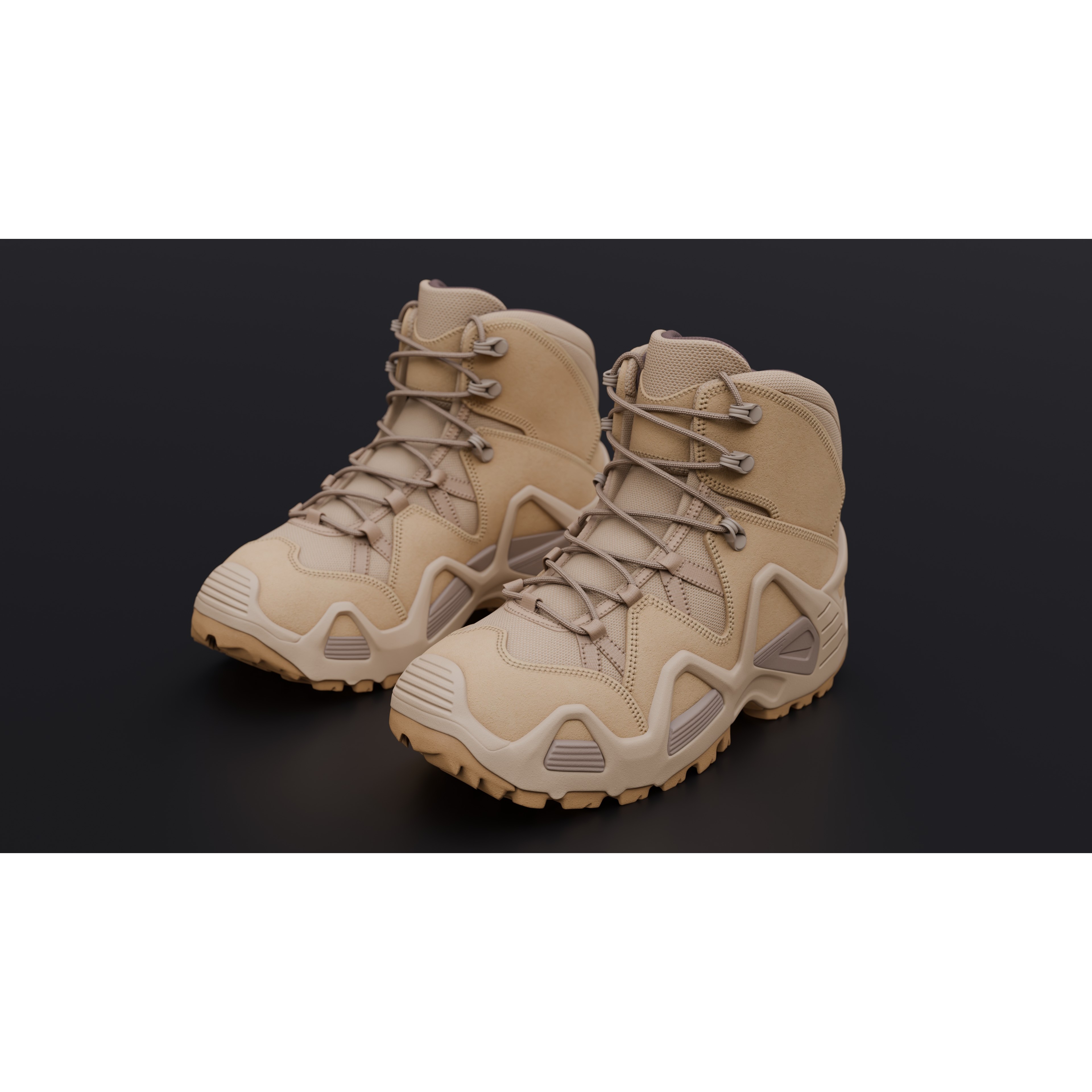 Lowa Zephyr Tactical Boots - Low-Poly Game-Ready 3D Model - View 43