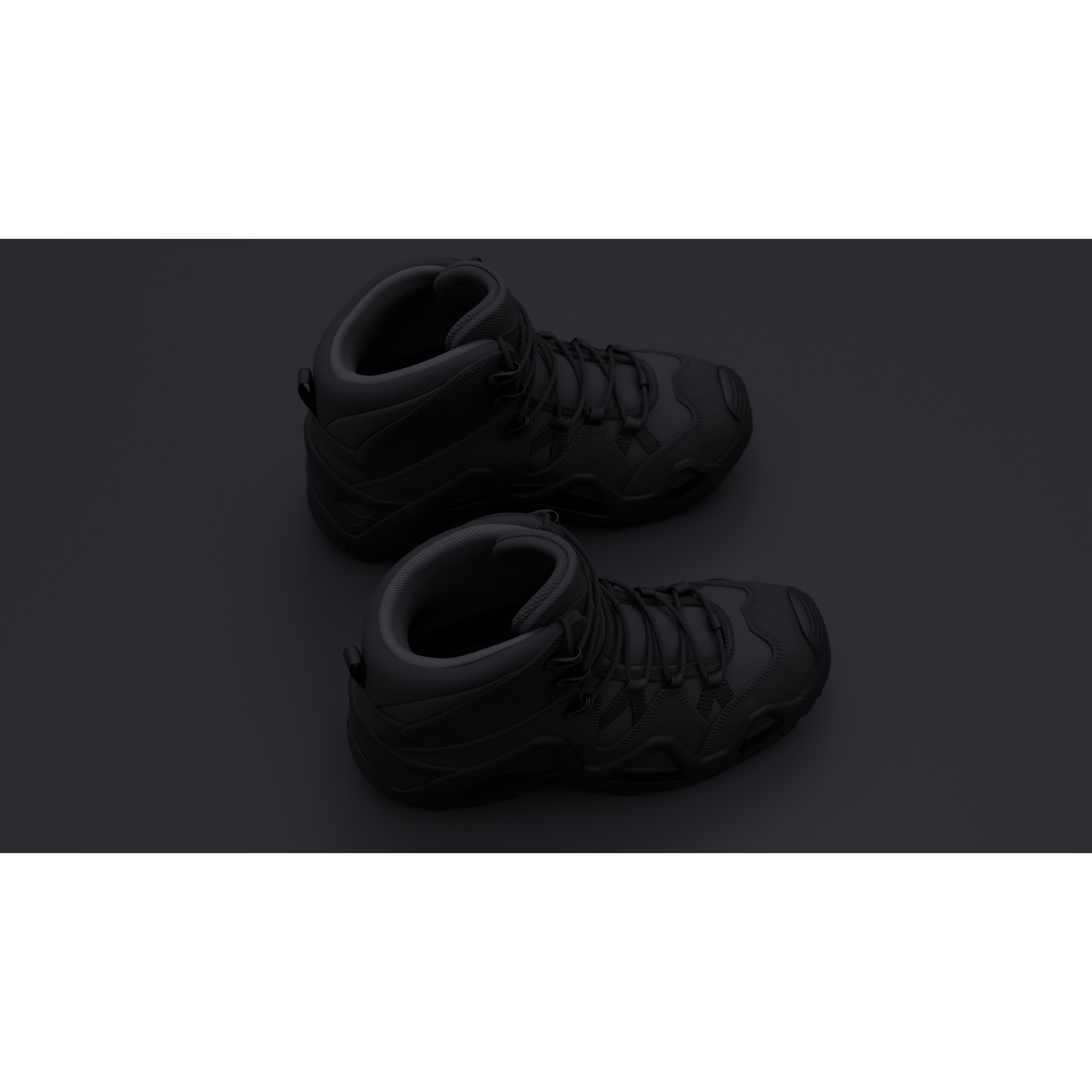 Lowa Zephyr Tactical Boots - Low-Poly Game-Ready 3D Model - View 64