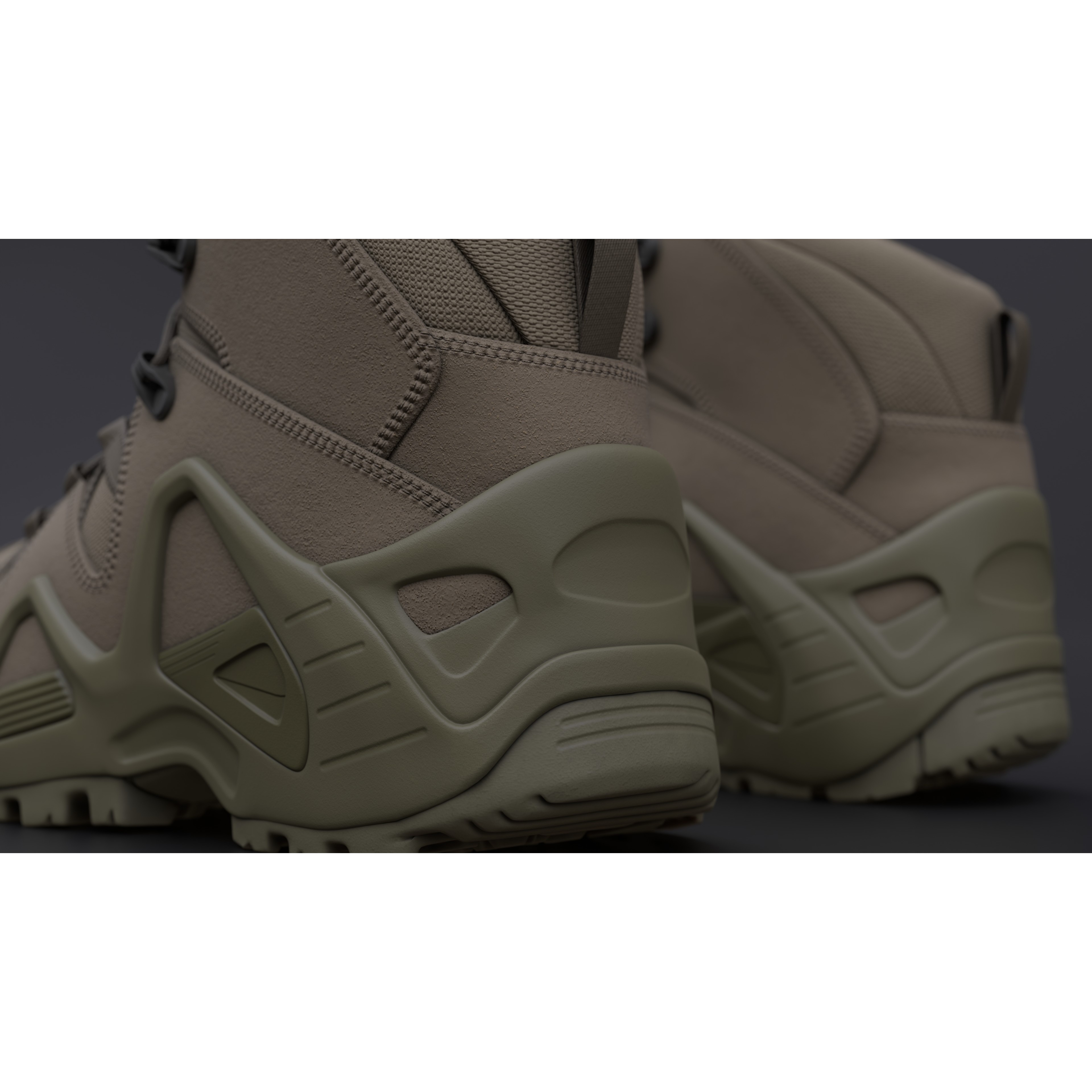 Lowa Zephyr Tactical Boots - Low-Poly Game-Ready 3D Model - View 76