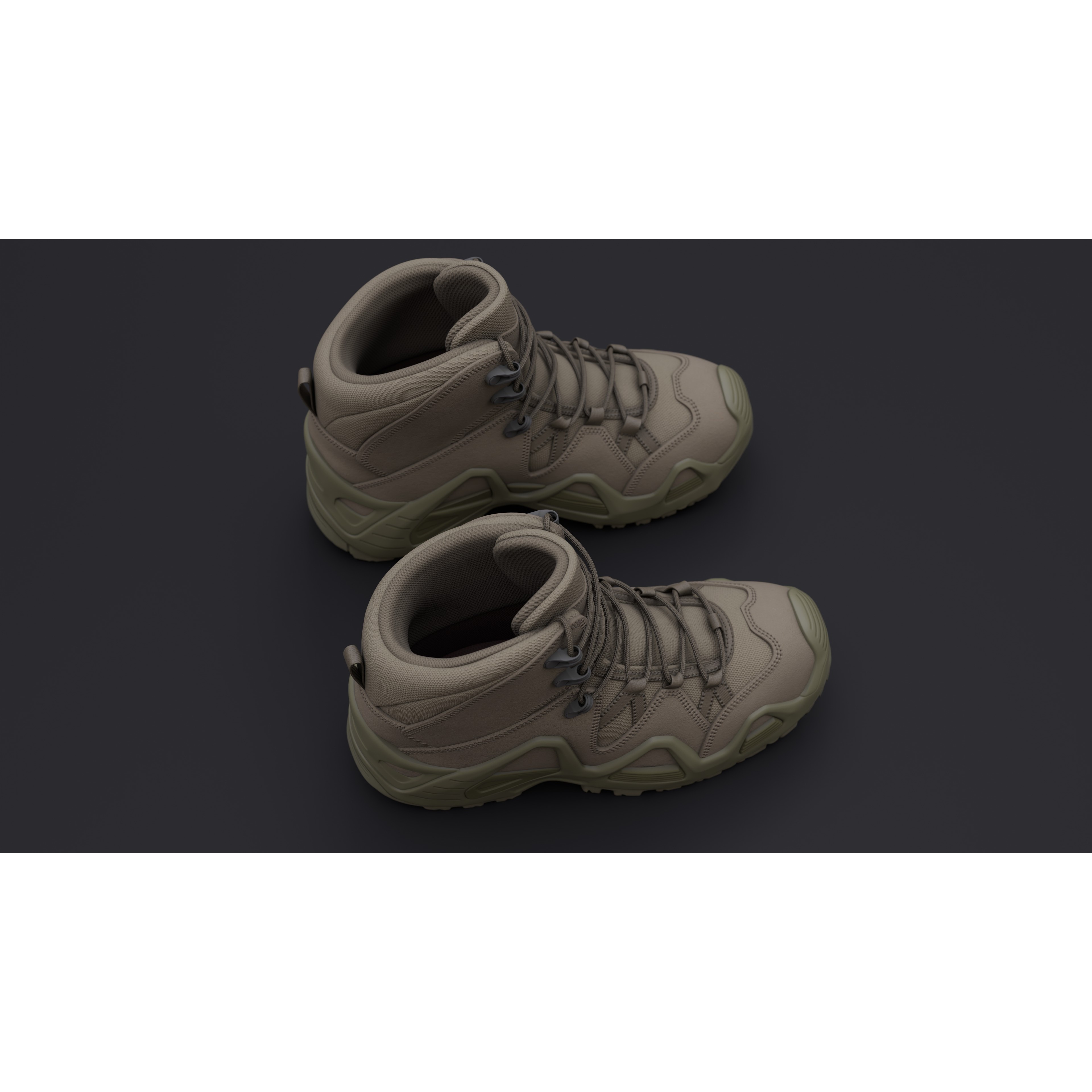 Lowa Zephyr Tactical Boots - Low-Poly Game-Ready 3D Model - View 81