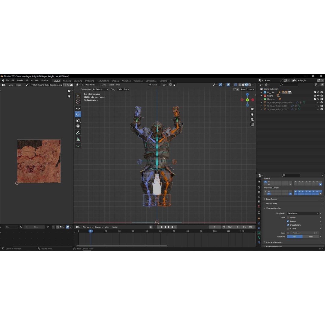 Chaos Knight 3D Model – Low Poly Game Ready Character, FBX