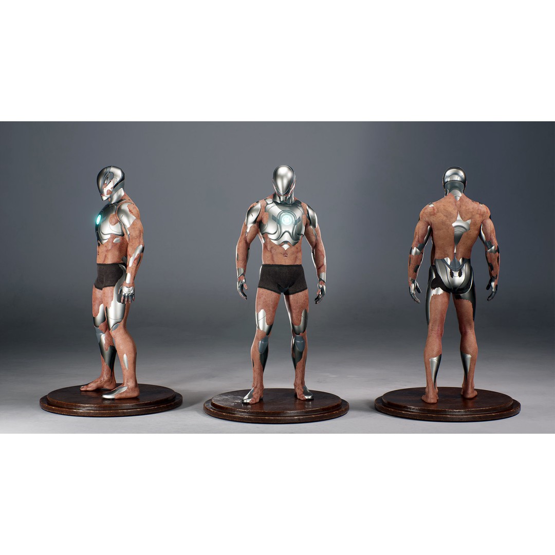 Chaos Knight 3D Model – Low Poly Game Ready Character, FBX - View 17