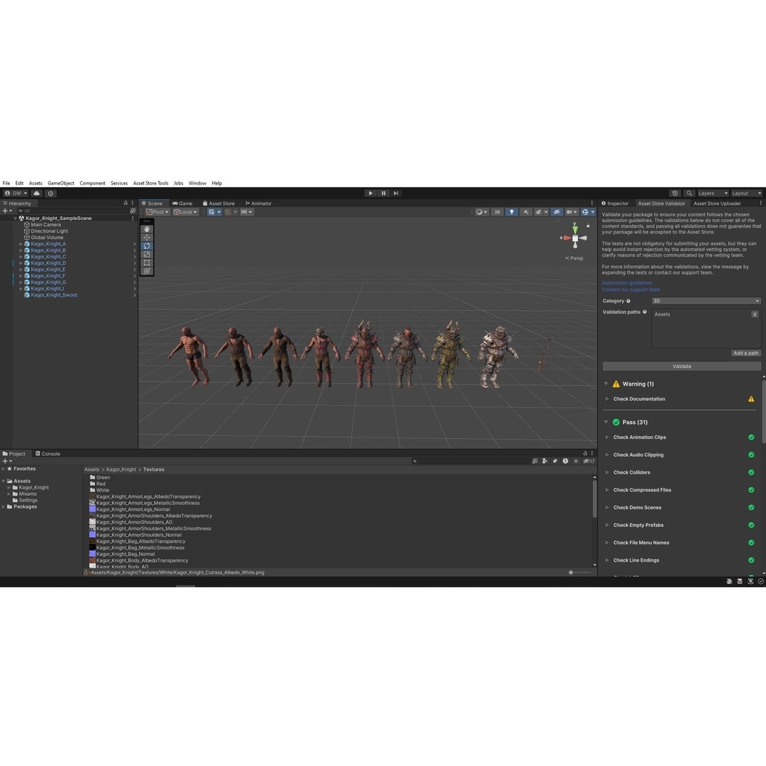 Chaos Knight 3D Model – Low Poly Game Ready Character, FBX - View 33