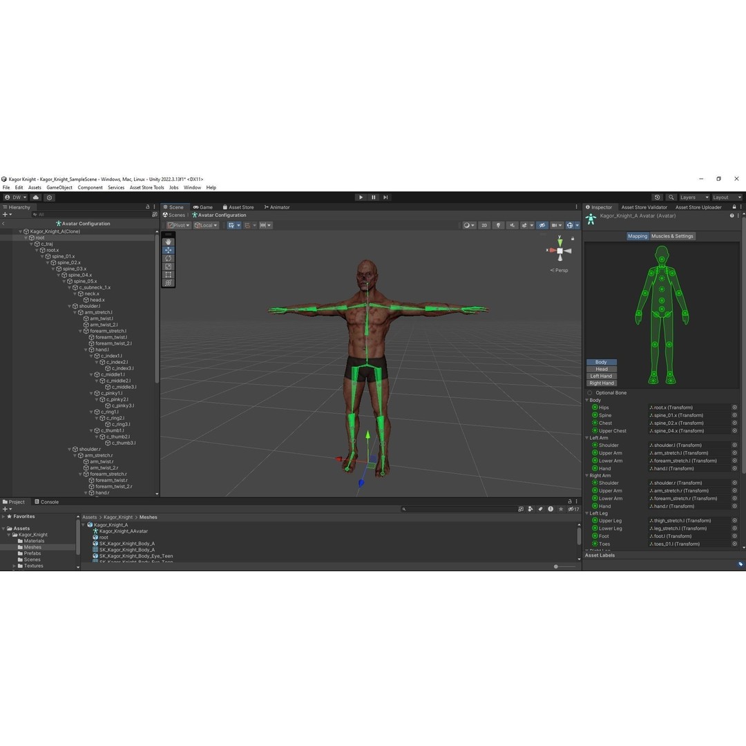 Chaos Knight 3D Model – Low Poly Game Ready Character, FBX - View 39