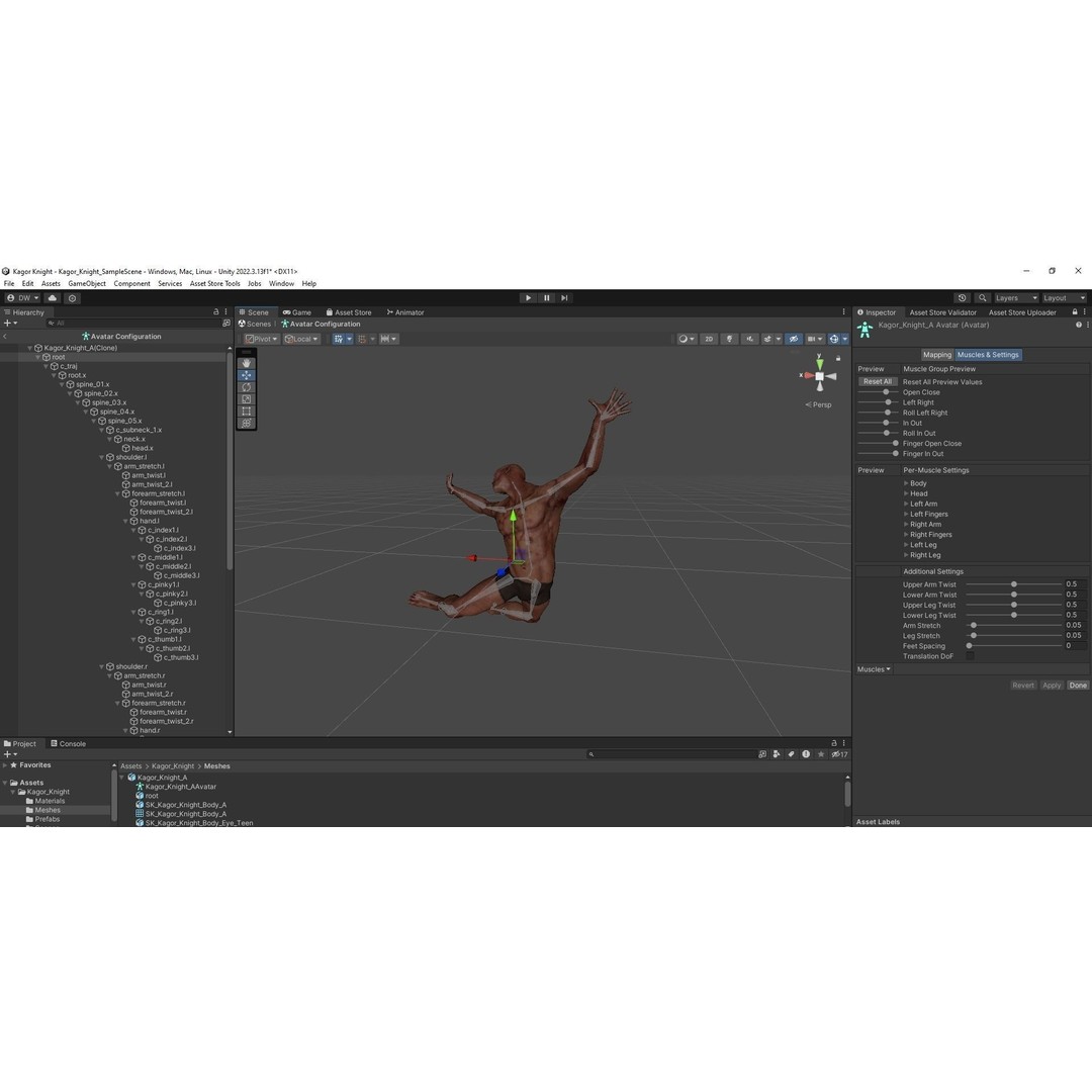 Chaos Knight 3D Model – Low Poly Game Ready Character, FBX - View 40