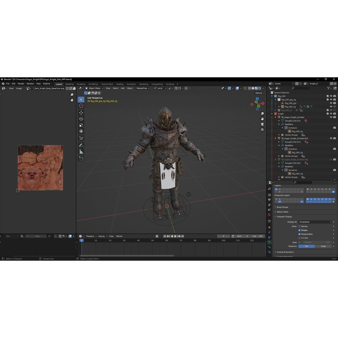Chaos Knight 3D Model – Low Poly Game Ready Character, FBX - View 41