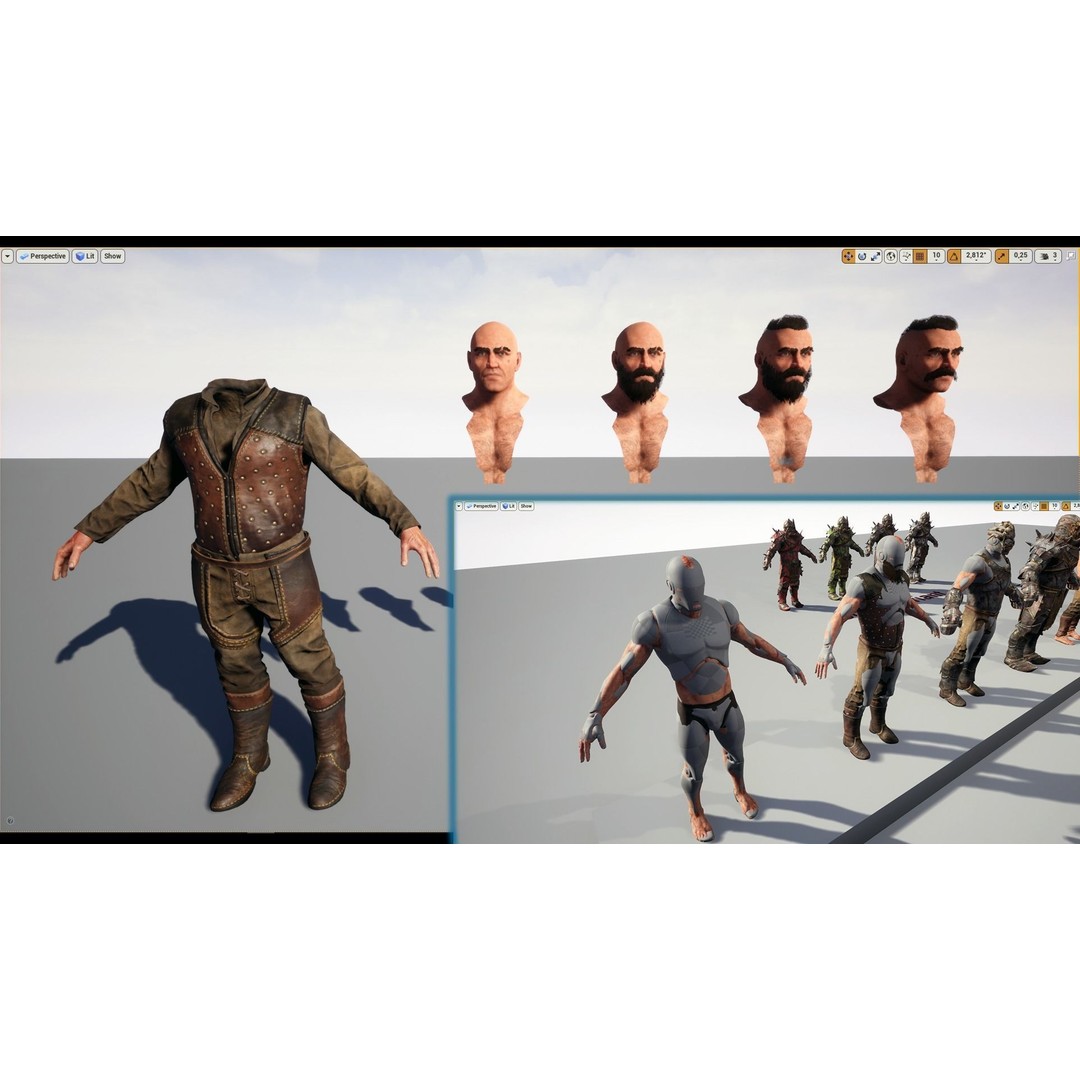 Chaos Knight 3D Model – Low Poly Game Ready Character, FBX - View 42