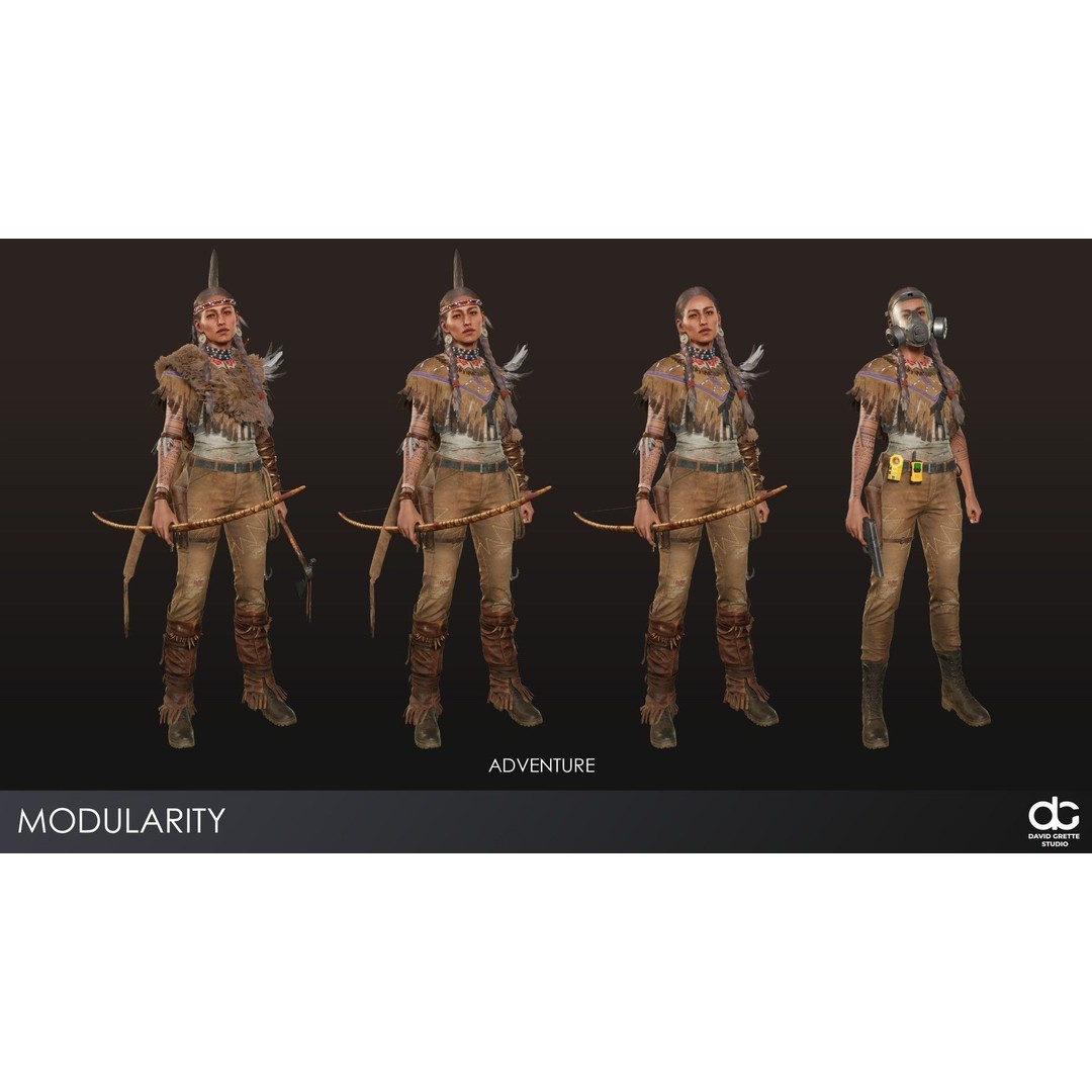 Adventure Characters Pack 2 3D Model – Low Poly RPG Shooter with Rigged Characters - View 10