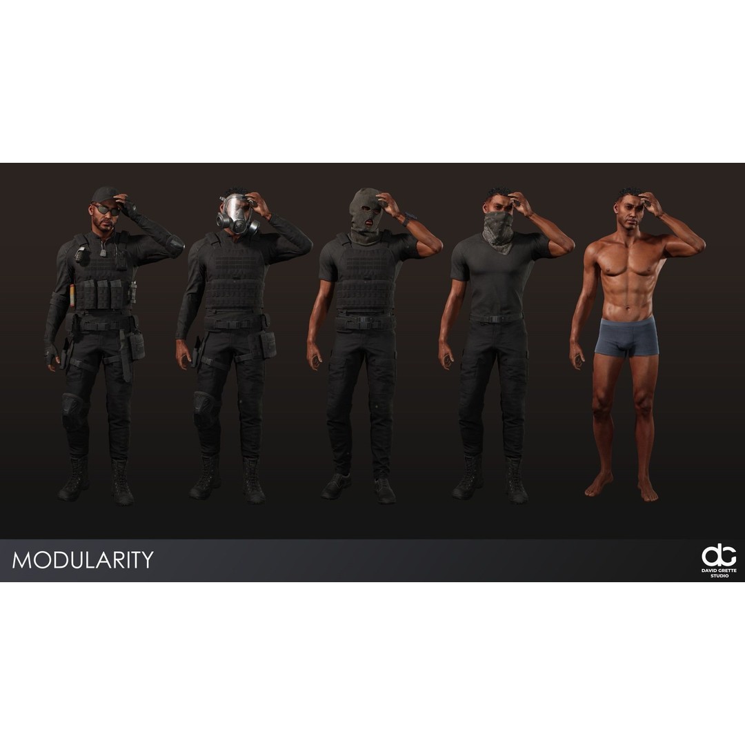 Adventure Characters Pack 2 3D Model – Low Poly RPG Shooter with Rigged Characters - View 13