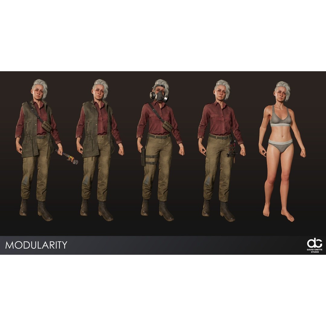 Adventure Characters Pack 2 3D Model – Low Poly RPG Shooter with Rigged Characters - View 15
