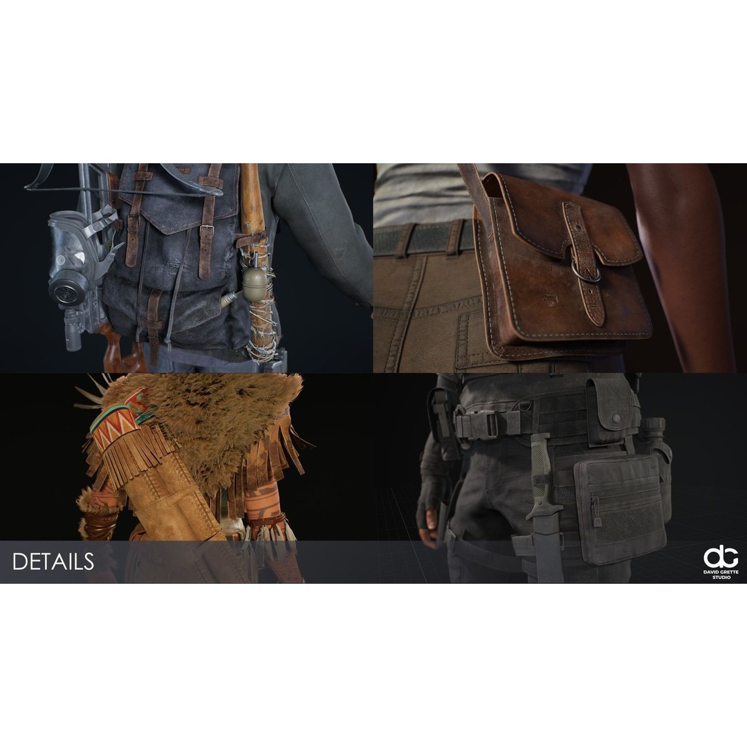 Adventure Characters Pack 2 3D Model – Low Poly RPG Shooter with Rigged Characters - View 16