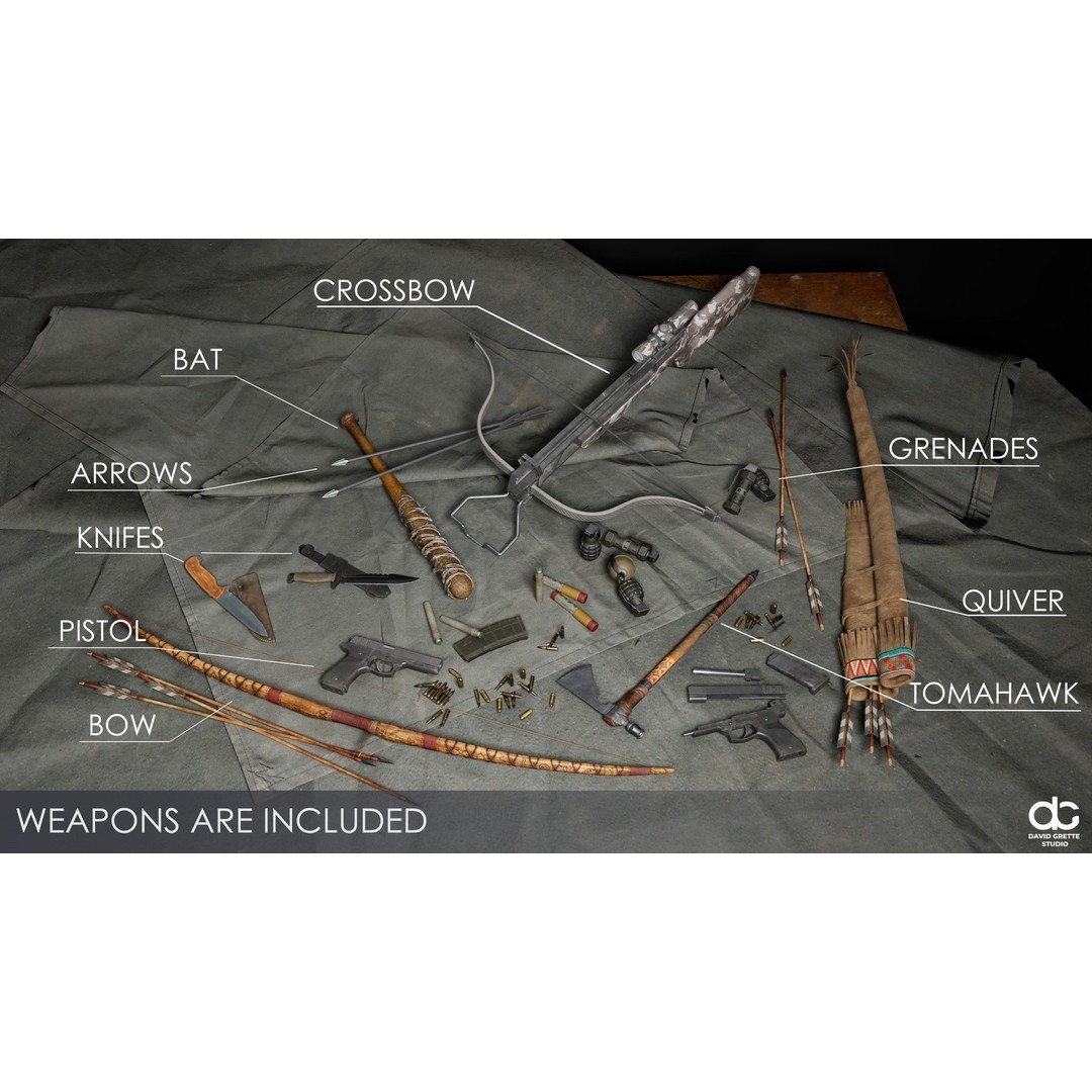 Adventure Characters Pack 2 3D Model – Low Poly RPG Shooter with Rigged Characters - View 17