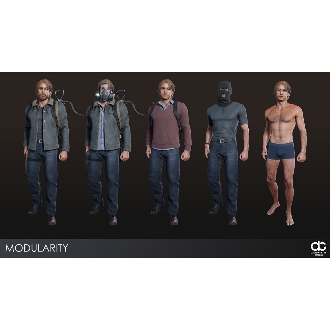 Adventure Characters Pack 2 3D Model – Low Poly RPG Shooter with Rigged Characters - View 7