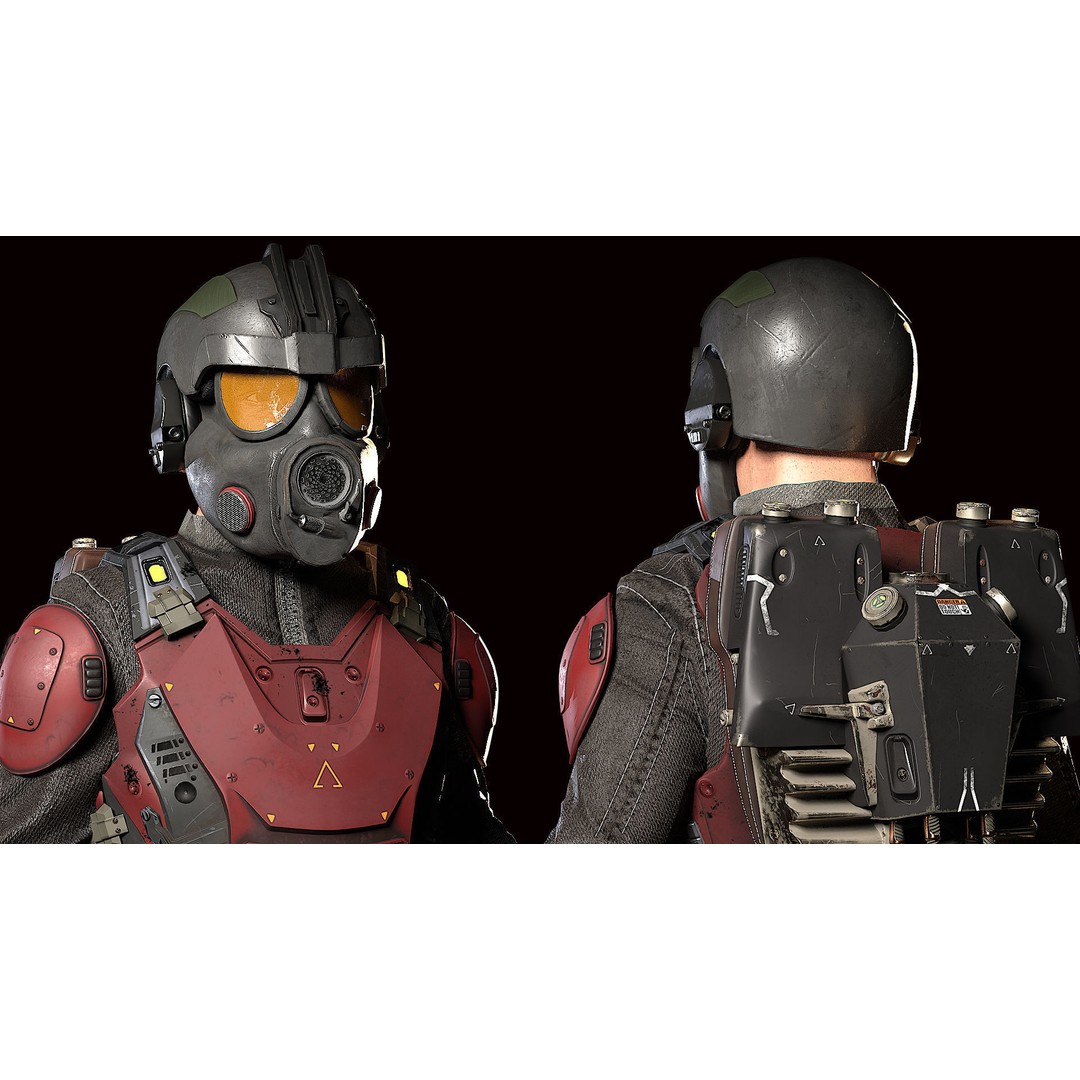 Modular Soldier 3D Model – Low Poly Game Ready Character, FBX - View 11