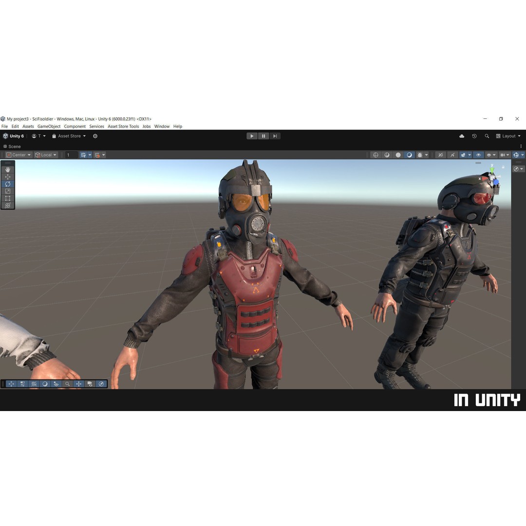 Modular Soldier 3D Model – Low Poly Game Ready Character, FBX - View 29