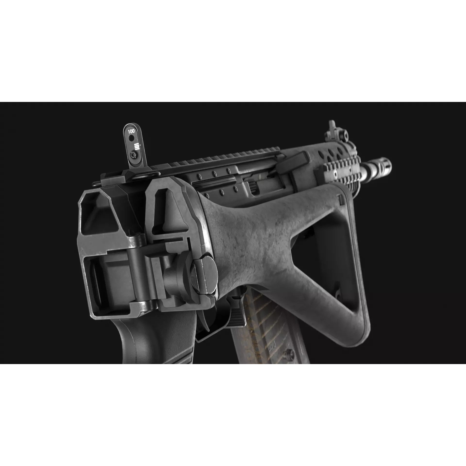 SIG SG 553 and SG 553-R Assault Rifle Pack - Low-Poly Game-Ready 3D Model - View 13