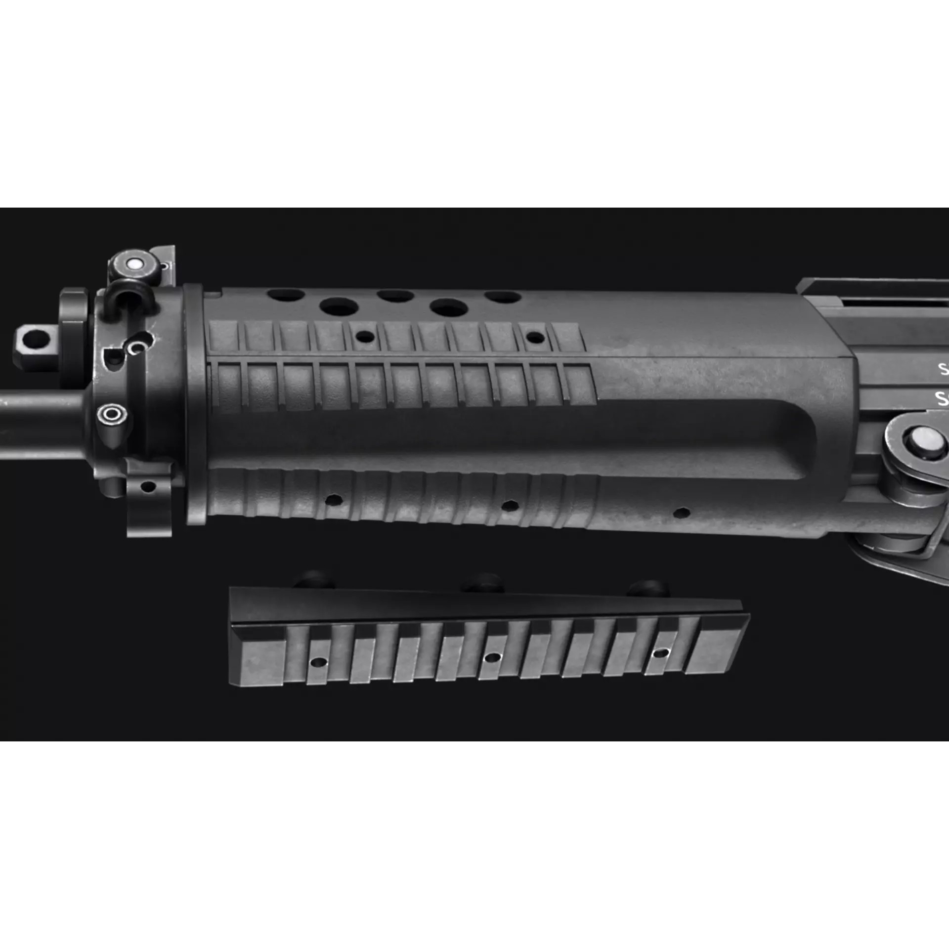 SIG SG 553 and SG 553-R Assault Rifle Pack - Low-Poly Game-Ready 3D Model - View 19