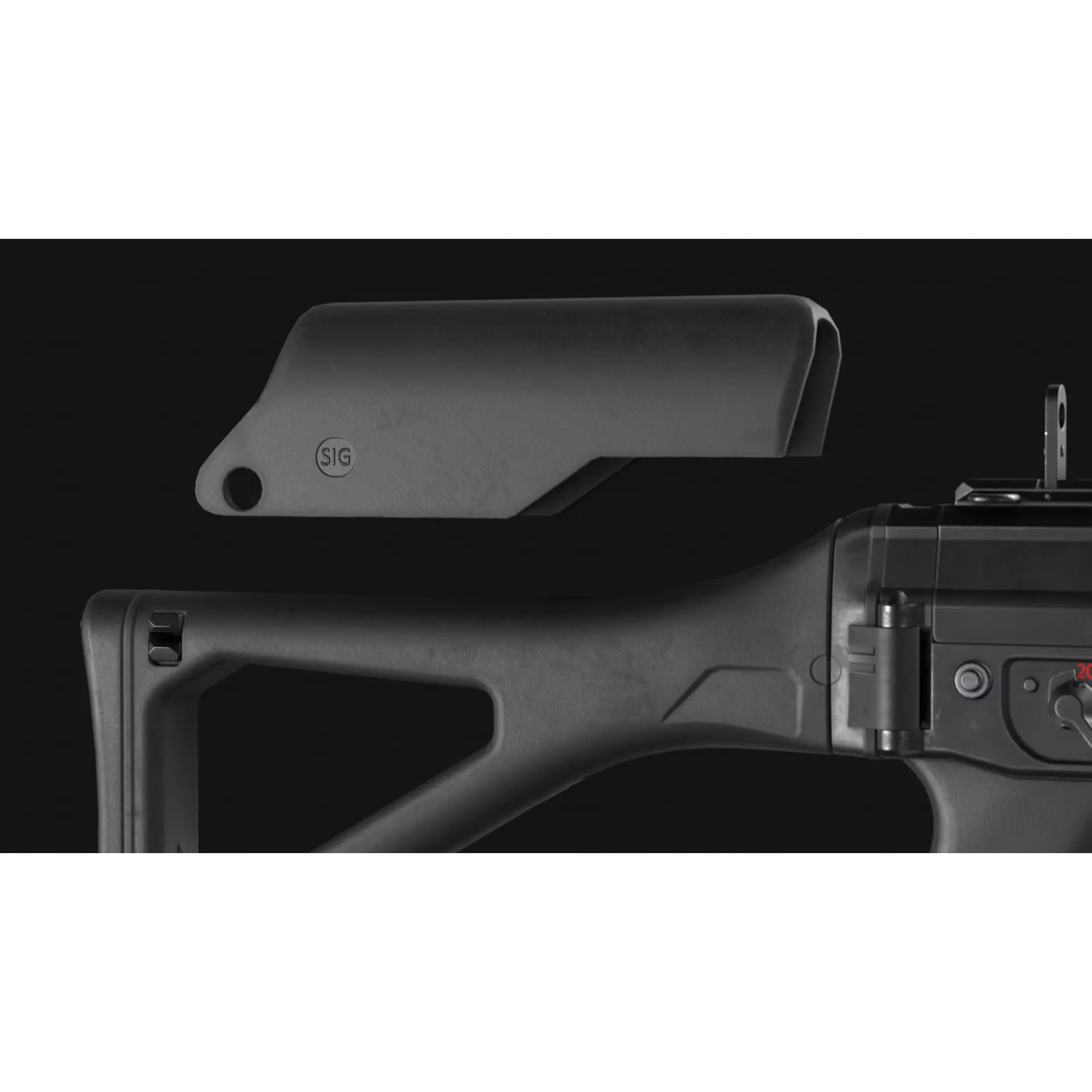 SIG SG 553 and SG 553-R Assault Rifle Pack - Low-Poly Game-Ready 3D Model - View 20