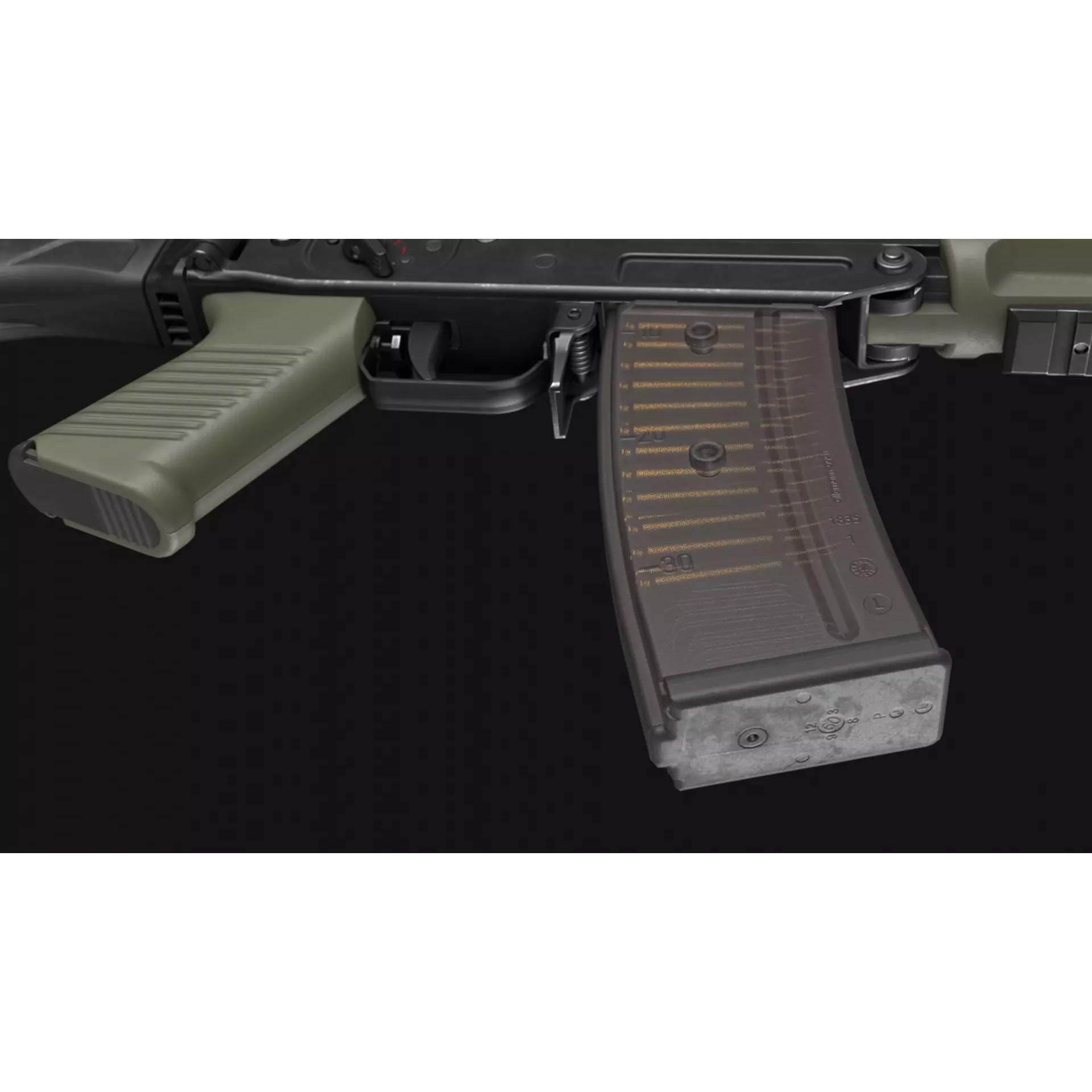 SIG SG 553 and SG 553-R Assault Rifle Pack - Low-Poly Game-Ready 3D Model - View 21