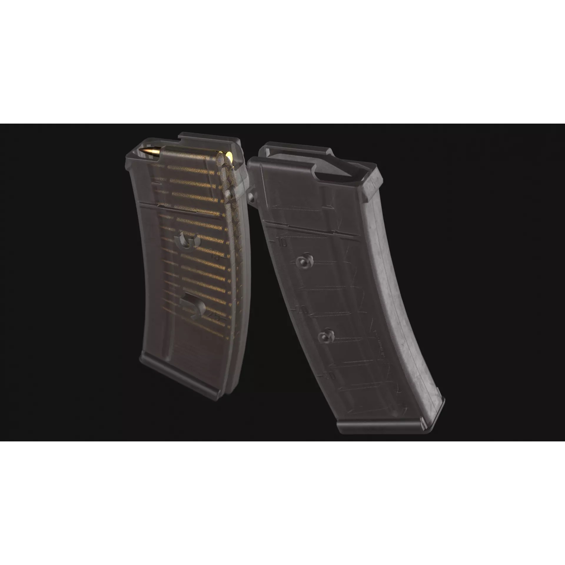 SIG SG 553 and SG 553-R Assault Rifle Pack - Low-Poly Game-Ready 3D Model - View 22