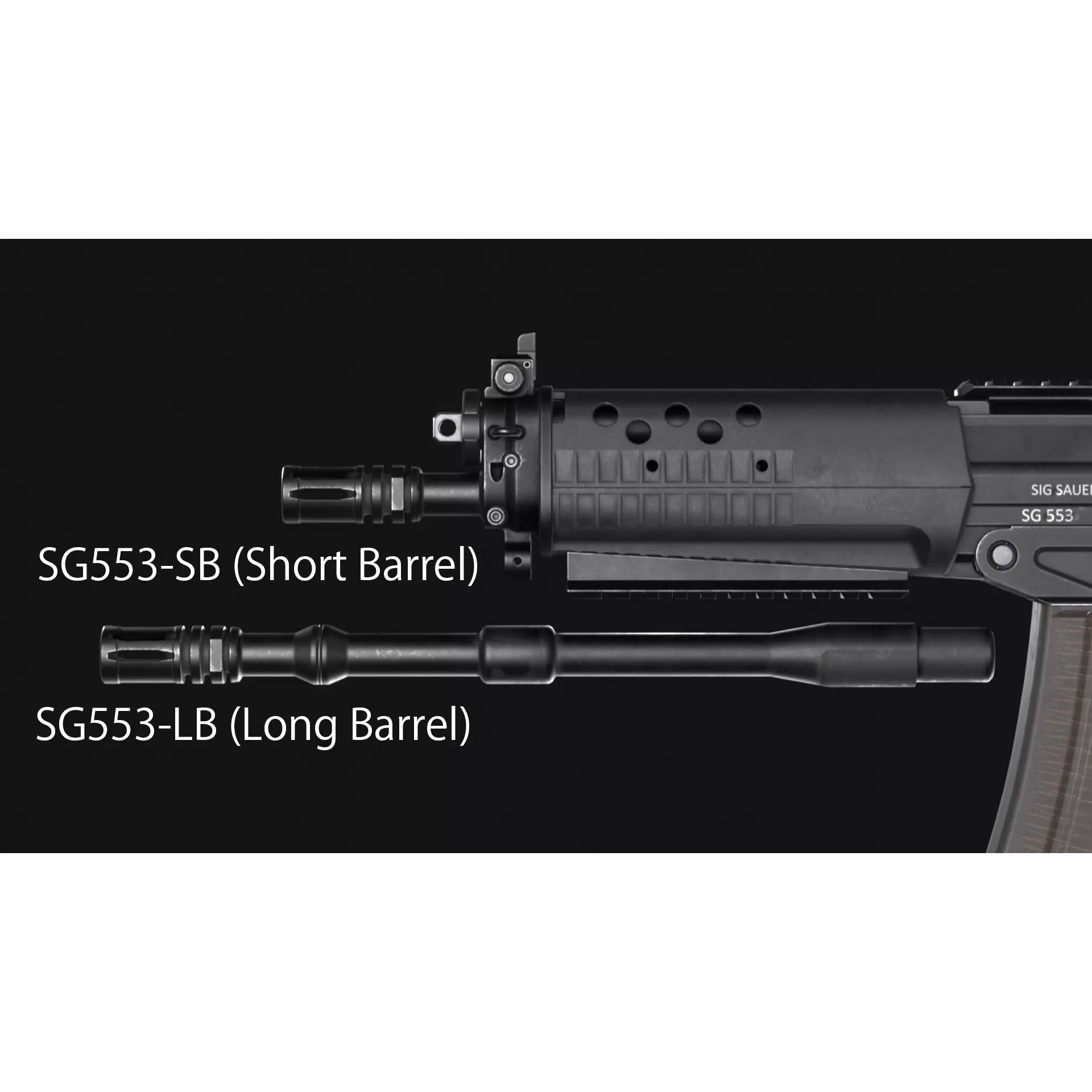 SIG SG 553 and SG 553-R Assault Rifle Pack - Low-Poly Game-Ready 3D Model - View 23