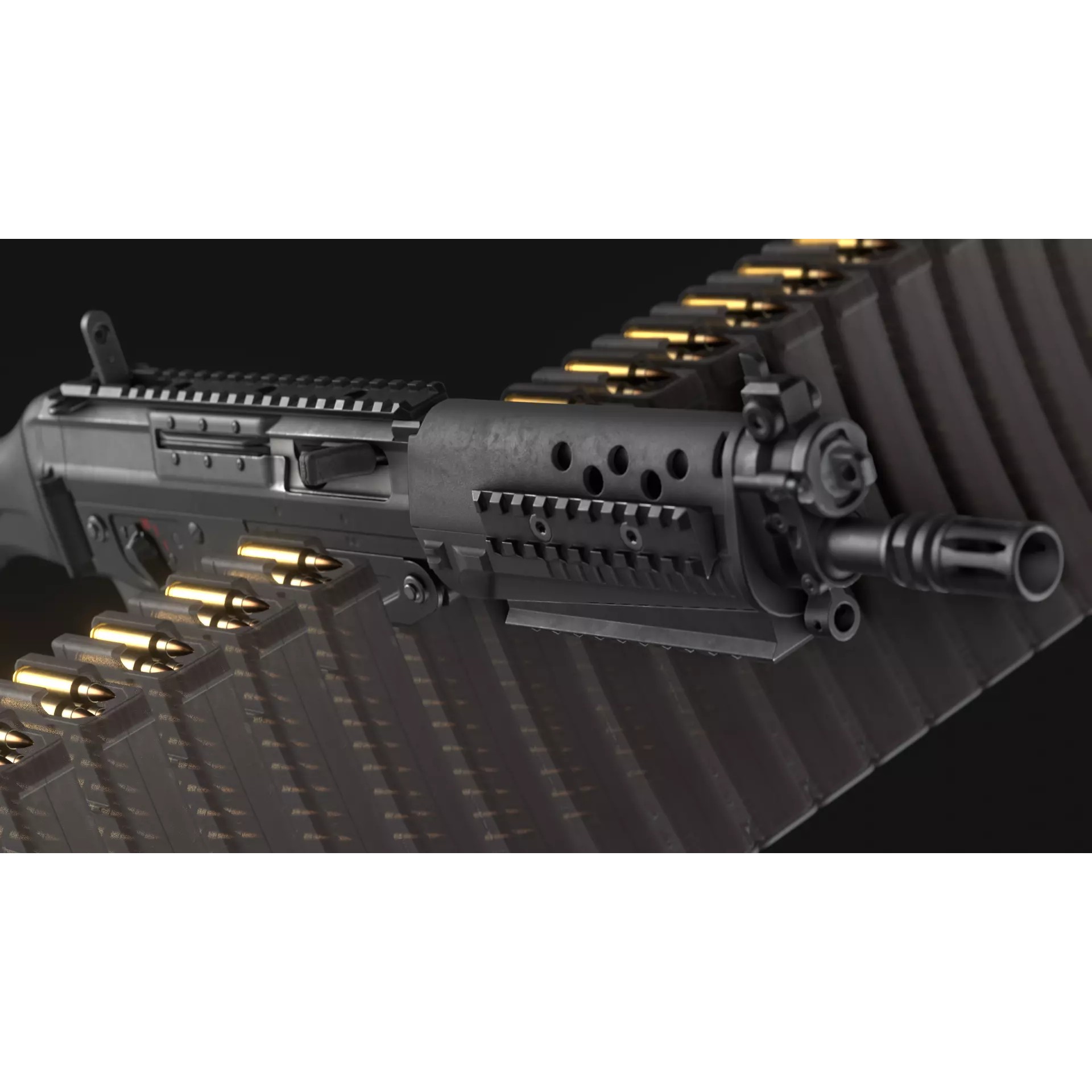 SIG SG 553 and SG 553-R Assault Rifle Pack - Low-Poly Game-Ready 3D Model - View 25