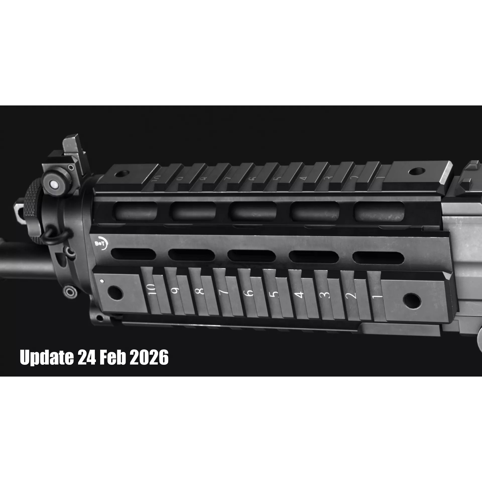 SIG SG 553 and SG 553-R Assault Rifle Pack - Low-Poly Game-Ready 3D Model - View 7