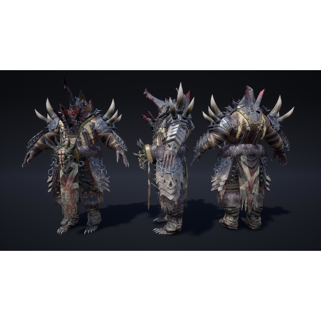 Fantasy Enemies 3D Model – Low Poly Game Characters, Rigged, PBR - View 11