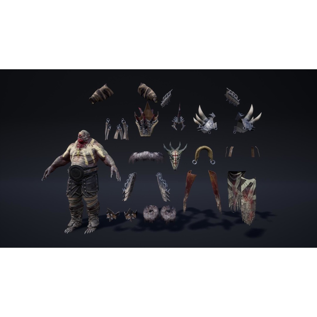 Fantasy Enemies 3D Model – Low Poly Game Characters, Rigged, PBR - View 13
