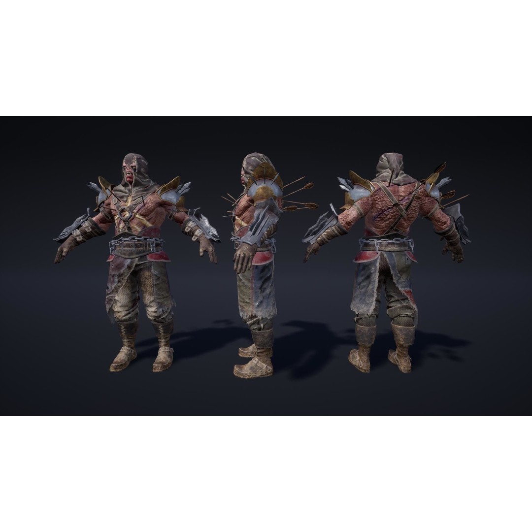 Fantasy Enemies 3D Model – Low Poly Game Characters, Rigged, PBR - View 15