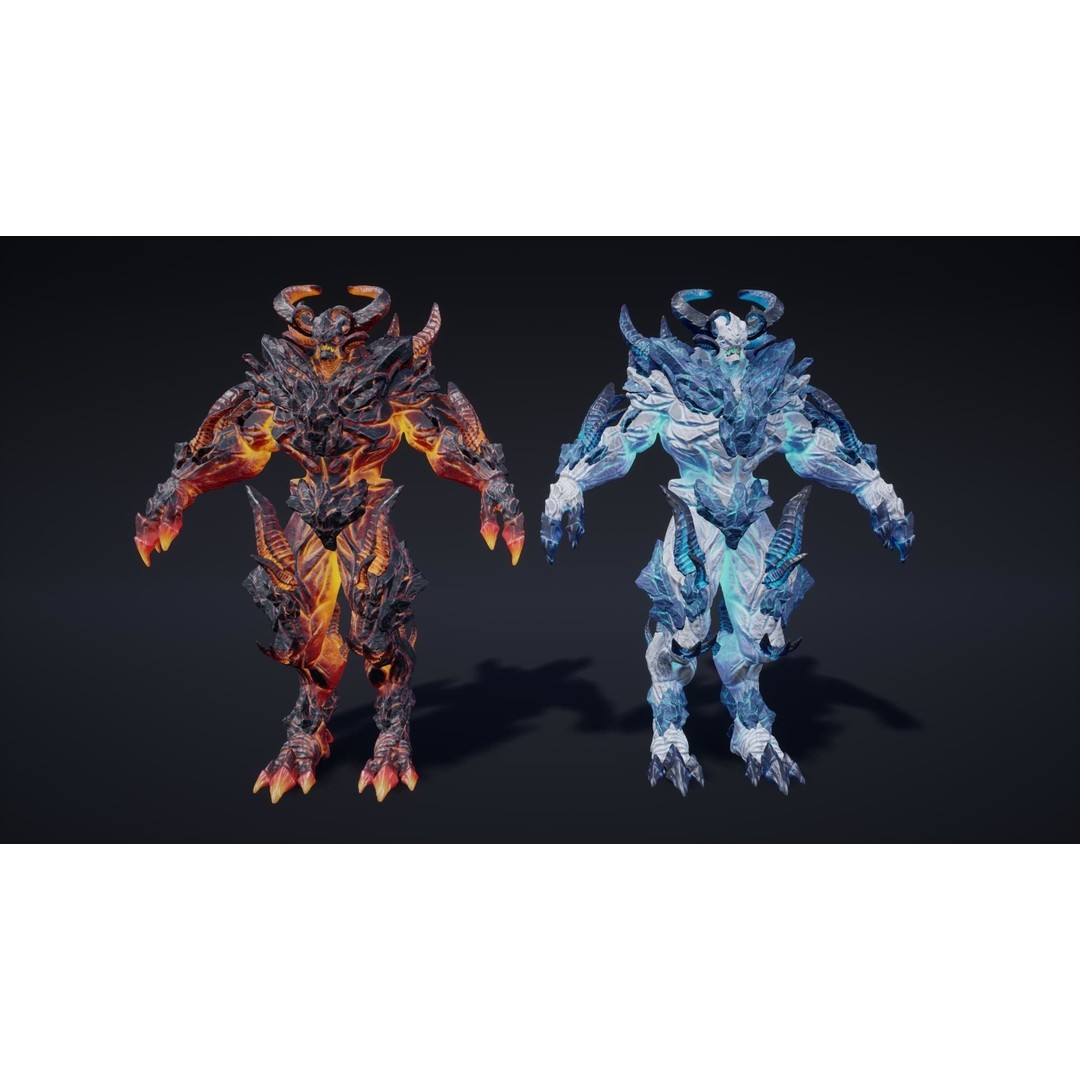 Fantasy Enemies 3D Model – Low Poly Game Characters, Rigged, PBR - View 18