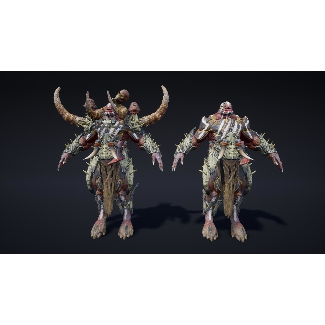 Fantasy Enemies 3D Model – Low Poly Game Characters, Rigged, PBR - View 8