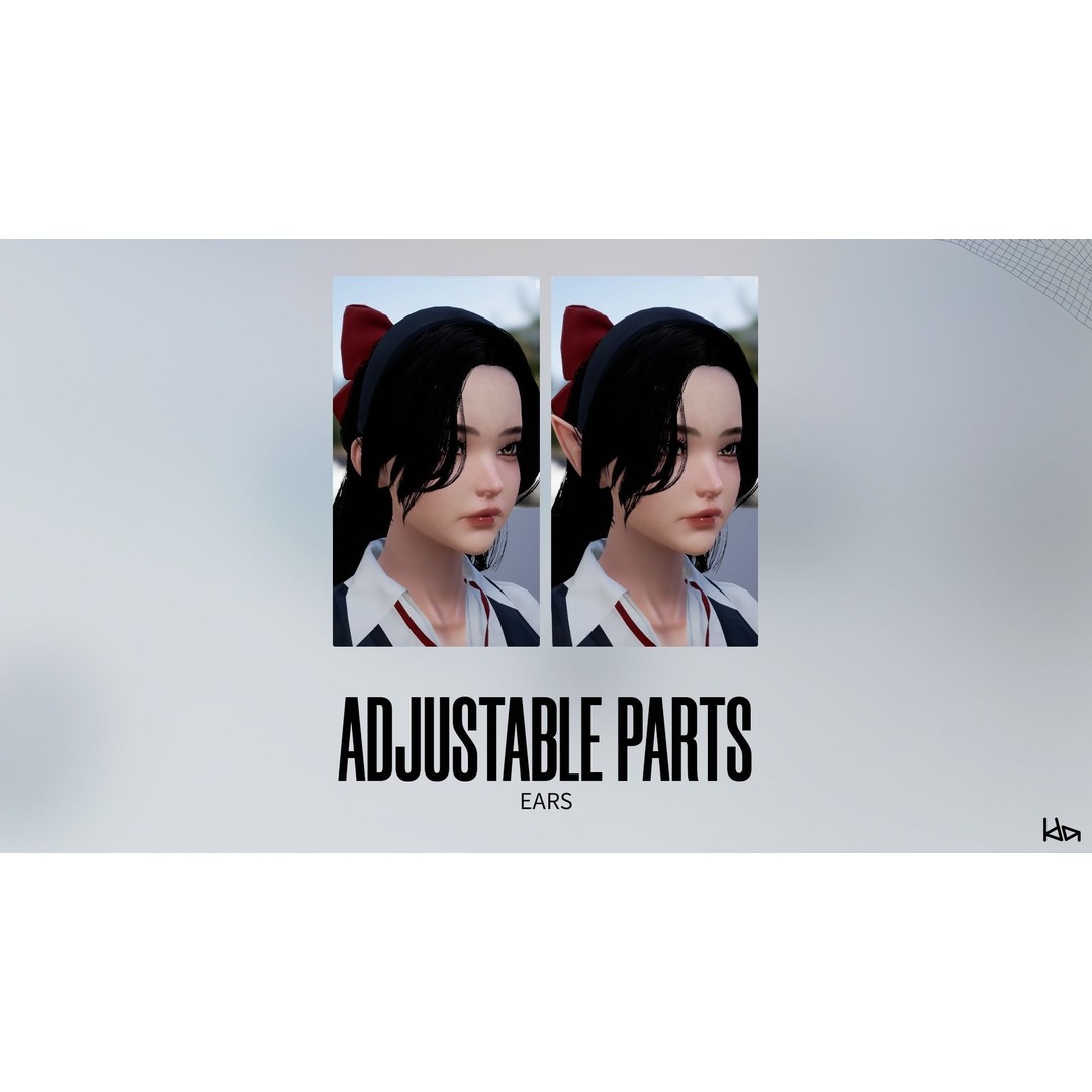 K-POP Series Sun 3D Model – Game Ready Low-Poly Character, FBX, OBJ - View 12
