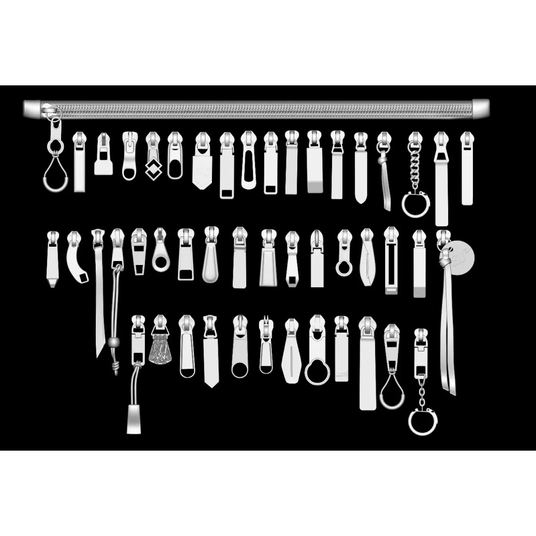 Zipper Puller 3D Model – Low Poly Collection for Fashion & Design - View 4