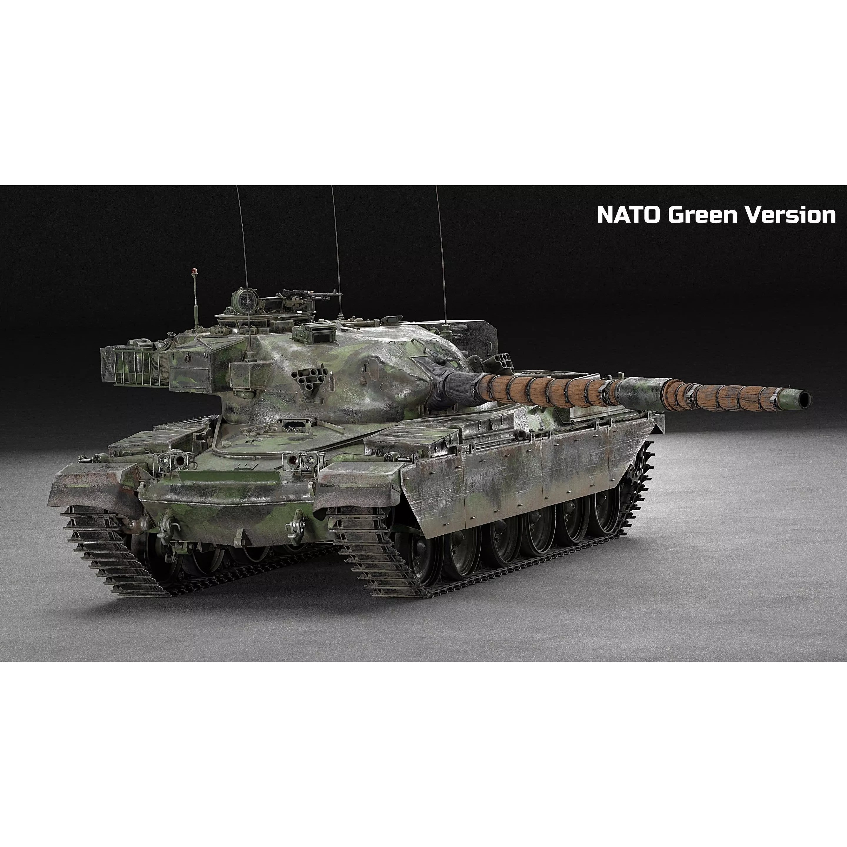 Chieftain Mk5 - Game-Ready 3D Model - View 11