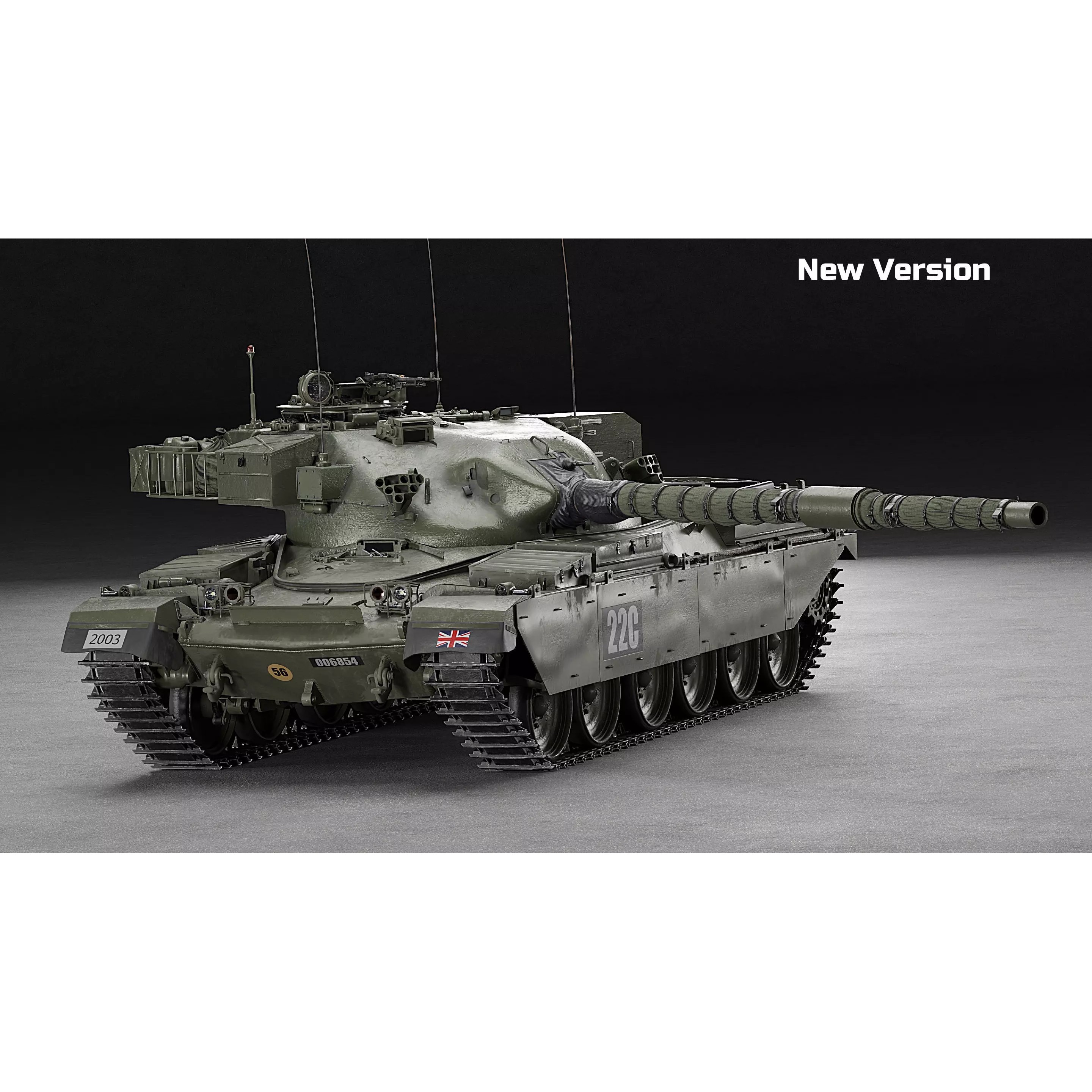 Chieftain Mk5 - Game-Ready 3D Model - View 12