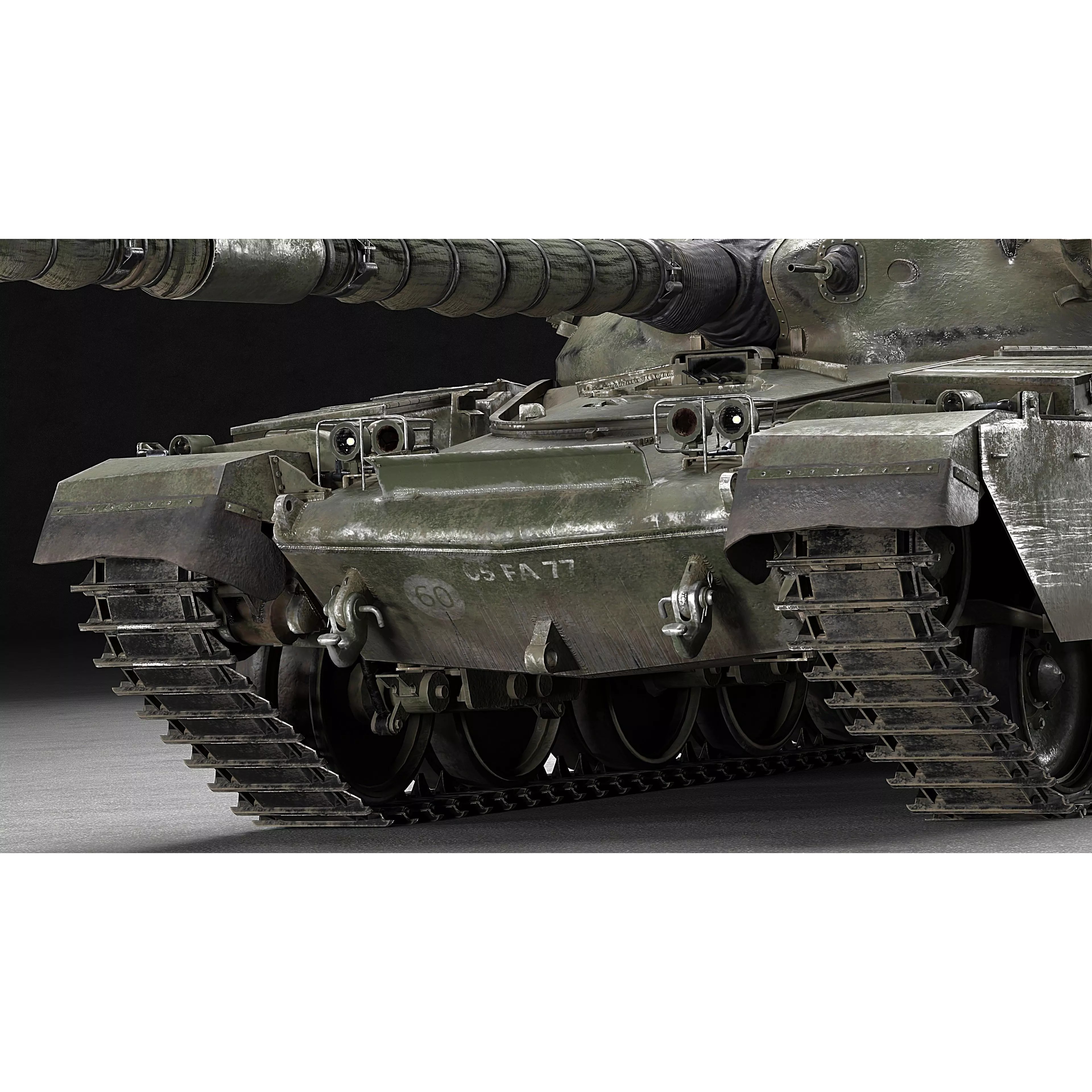 Chieftain Mk5 - Game-Ready 3D Model - View 13