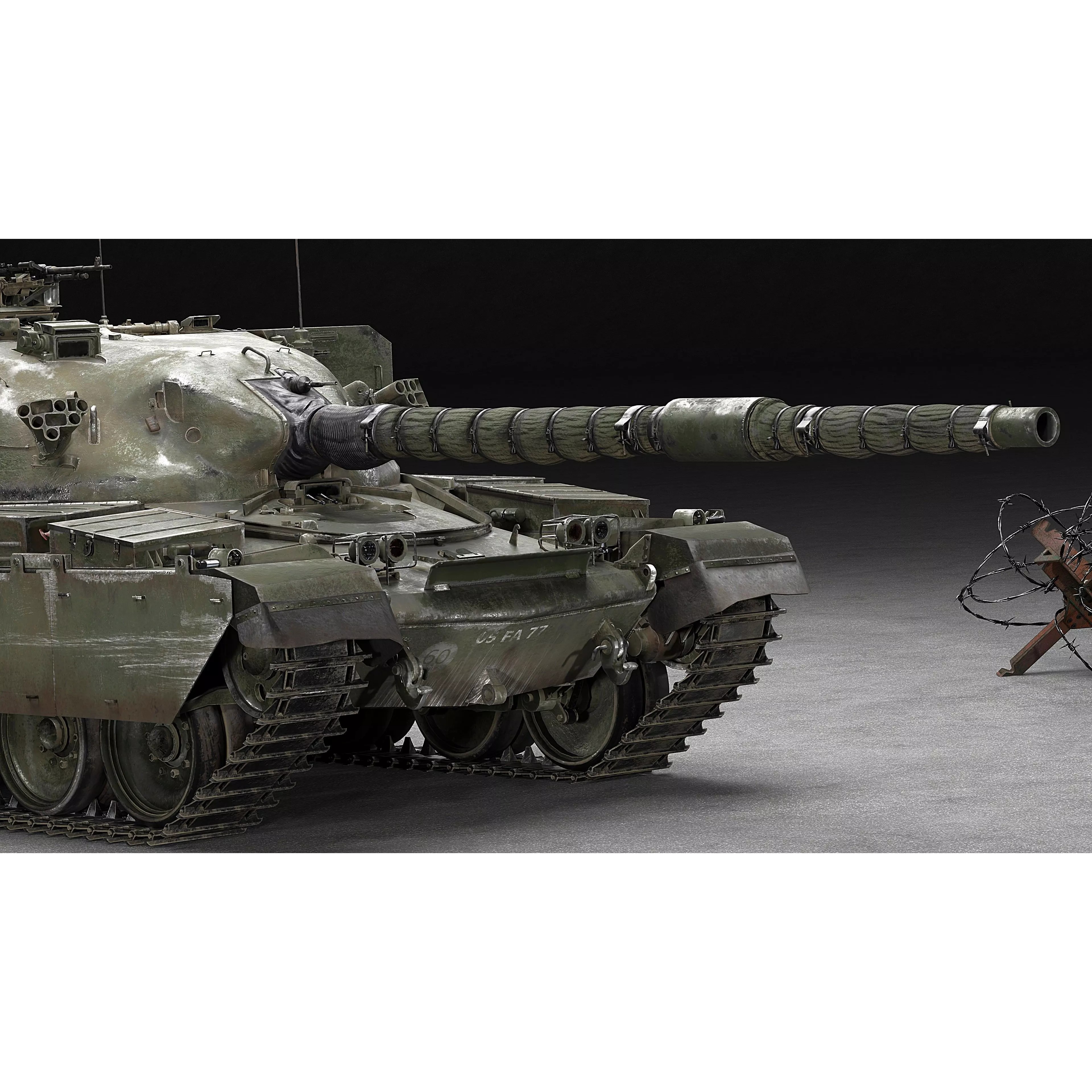 Chieftain Mk5 - Game-Ready 3D Model - View 14