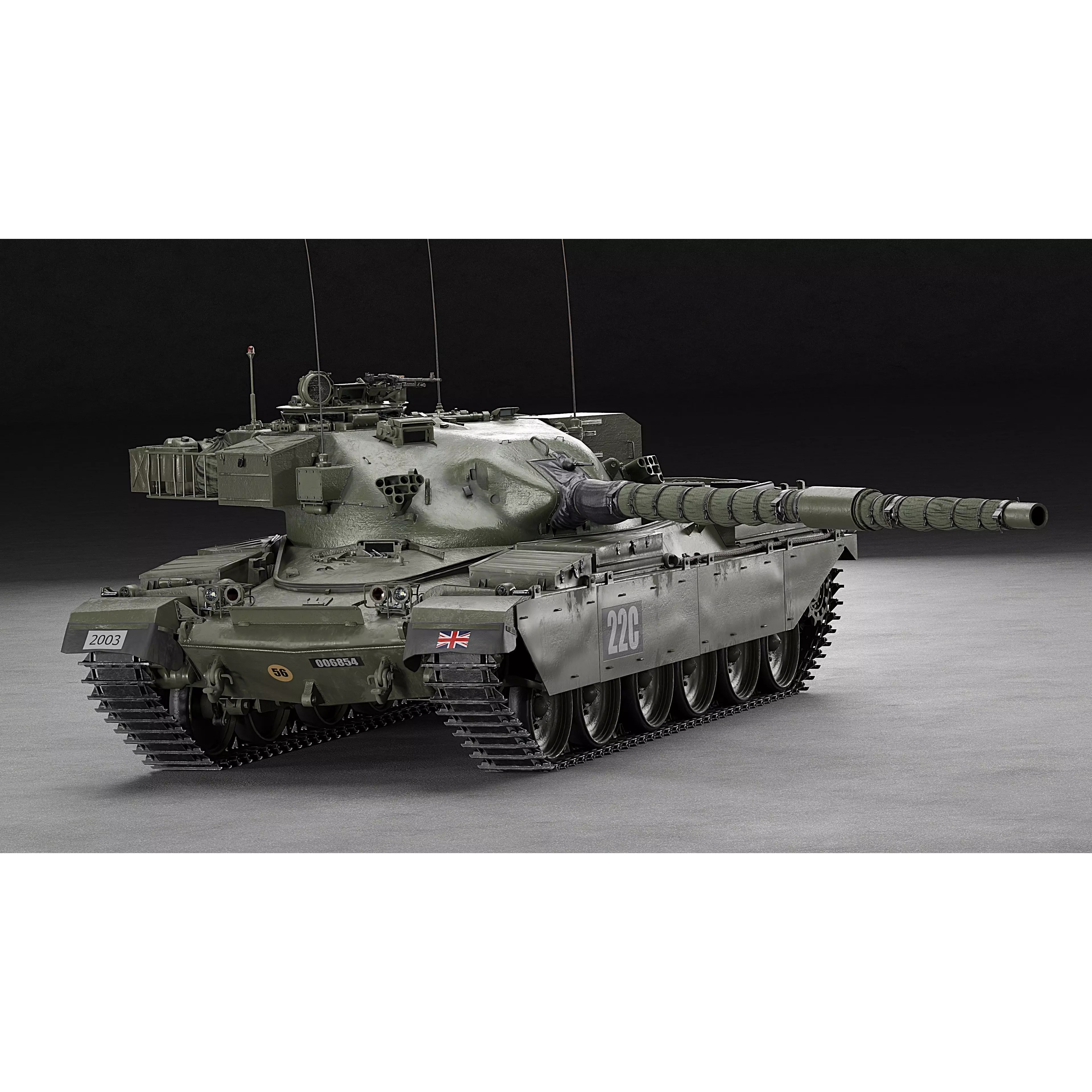 Chieftain Mk5 - Game-Ready 3D Model - View 34