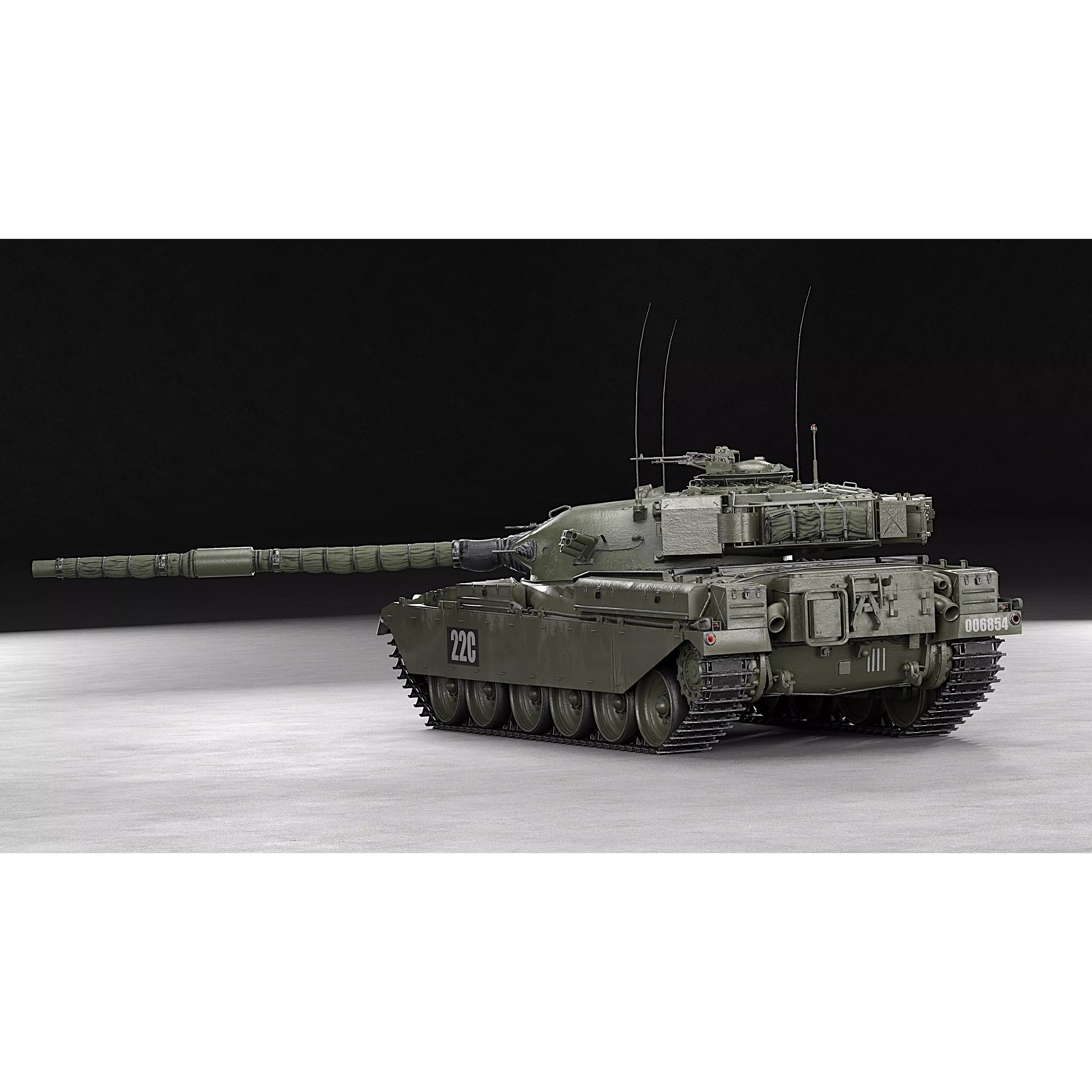 Chieftain Mk5 - Game-Ready 3D Model - View 35
