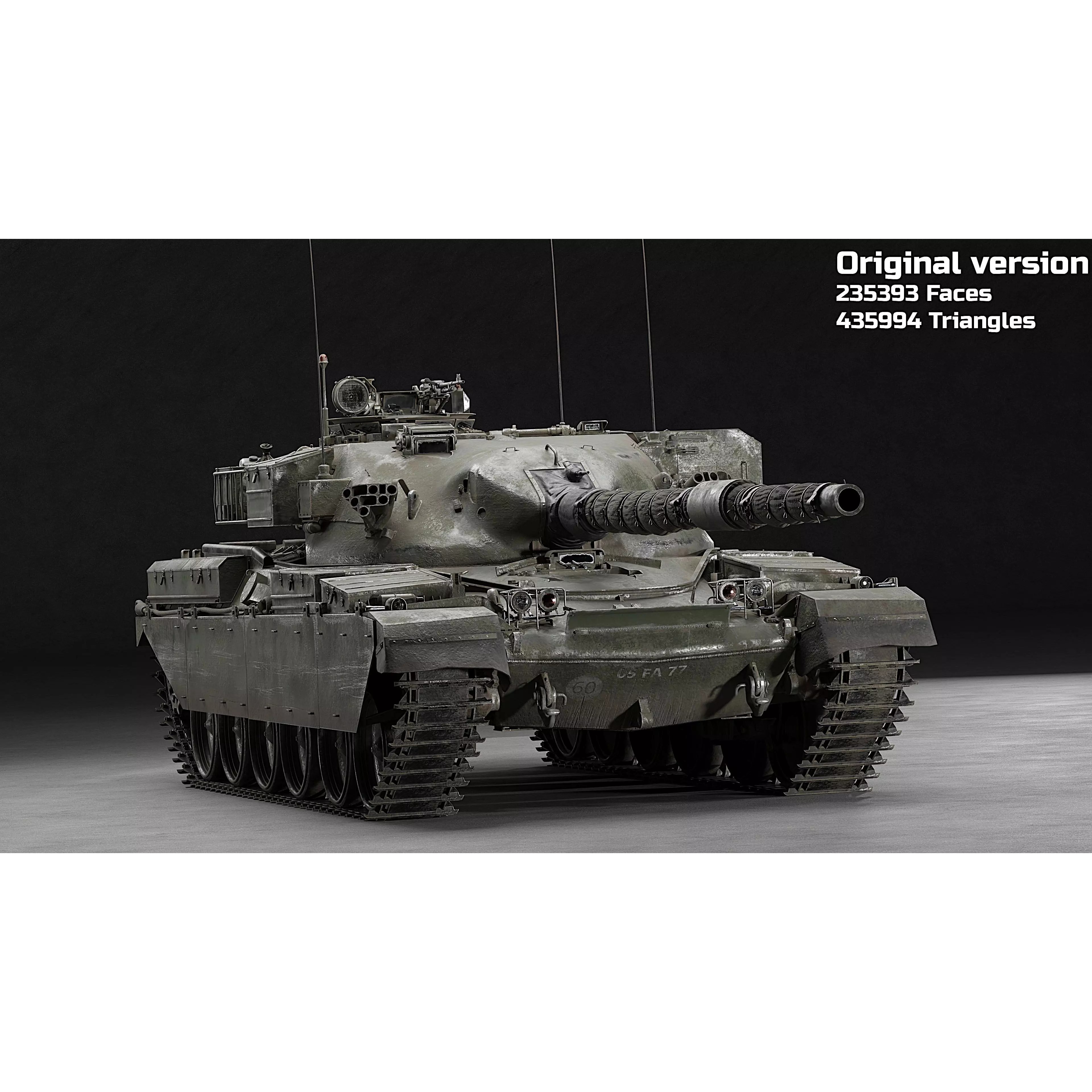 Chieftain Mk5 - Game-Ready 3D Model - View 42