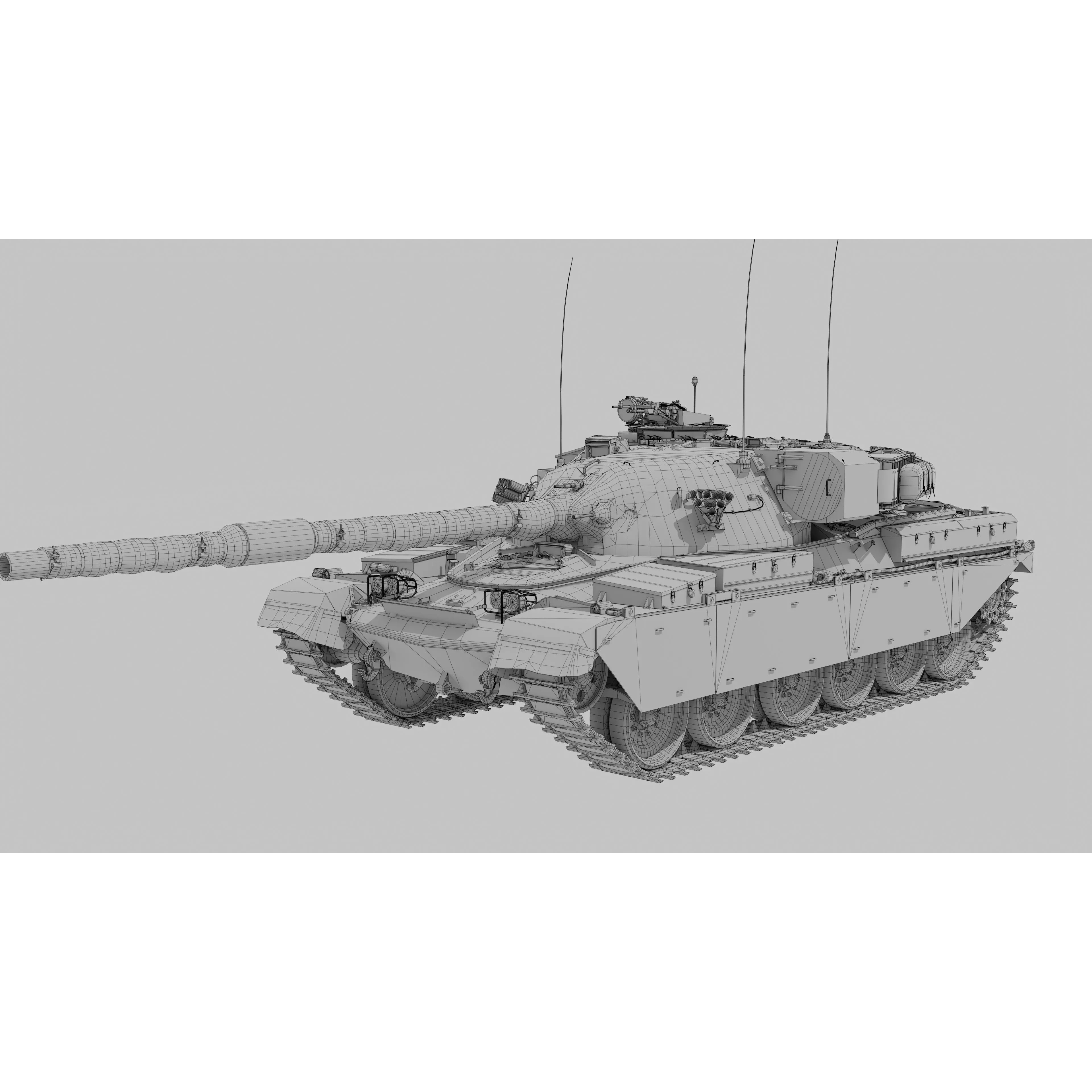 Chieftain Mk5 - Game-Ready 3D Model - View 44
