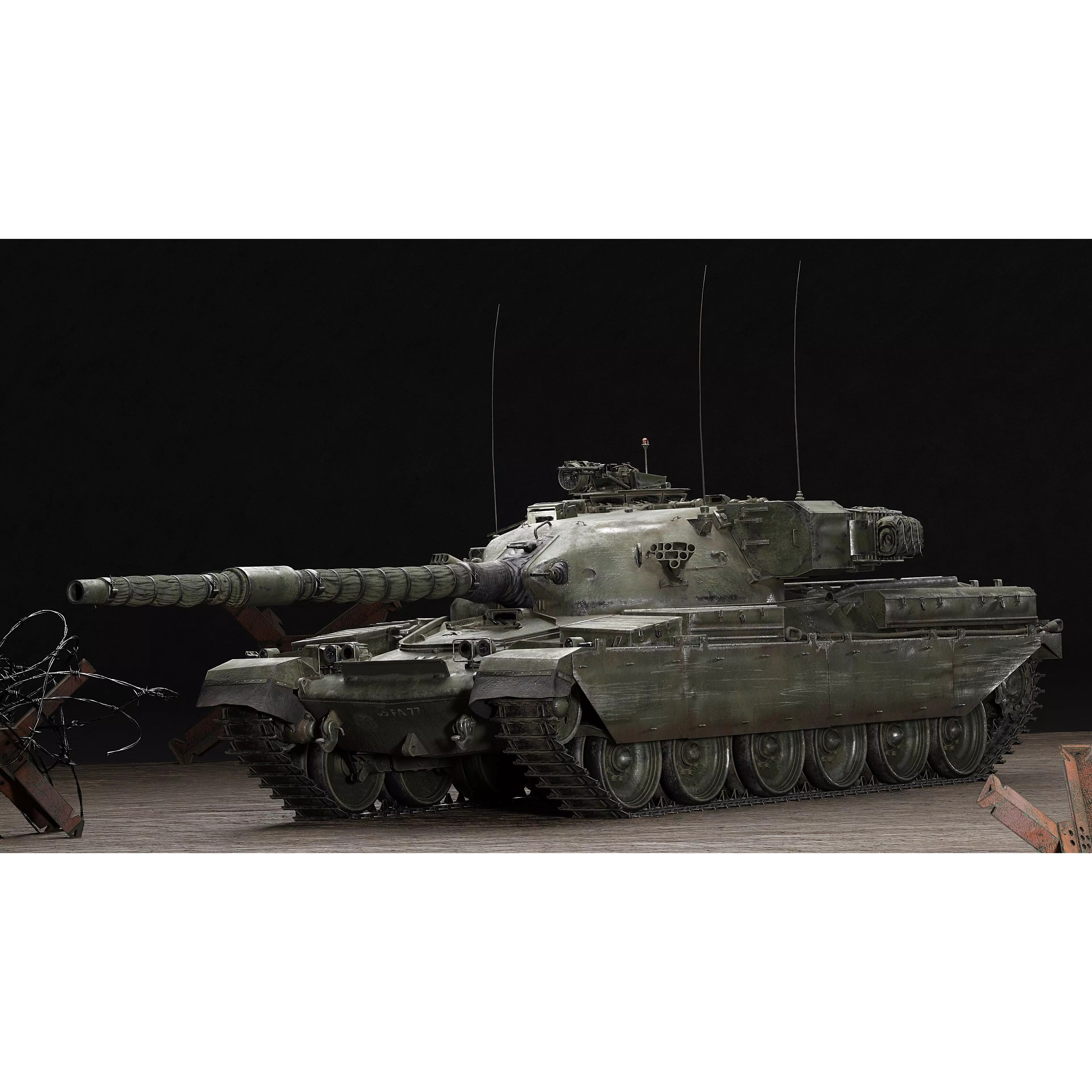 Chieftain Mk5 - Game-Ready 3D Model - View 5