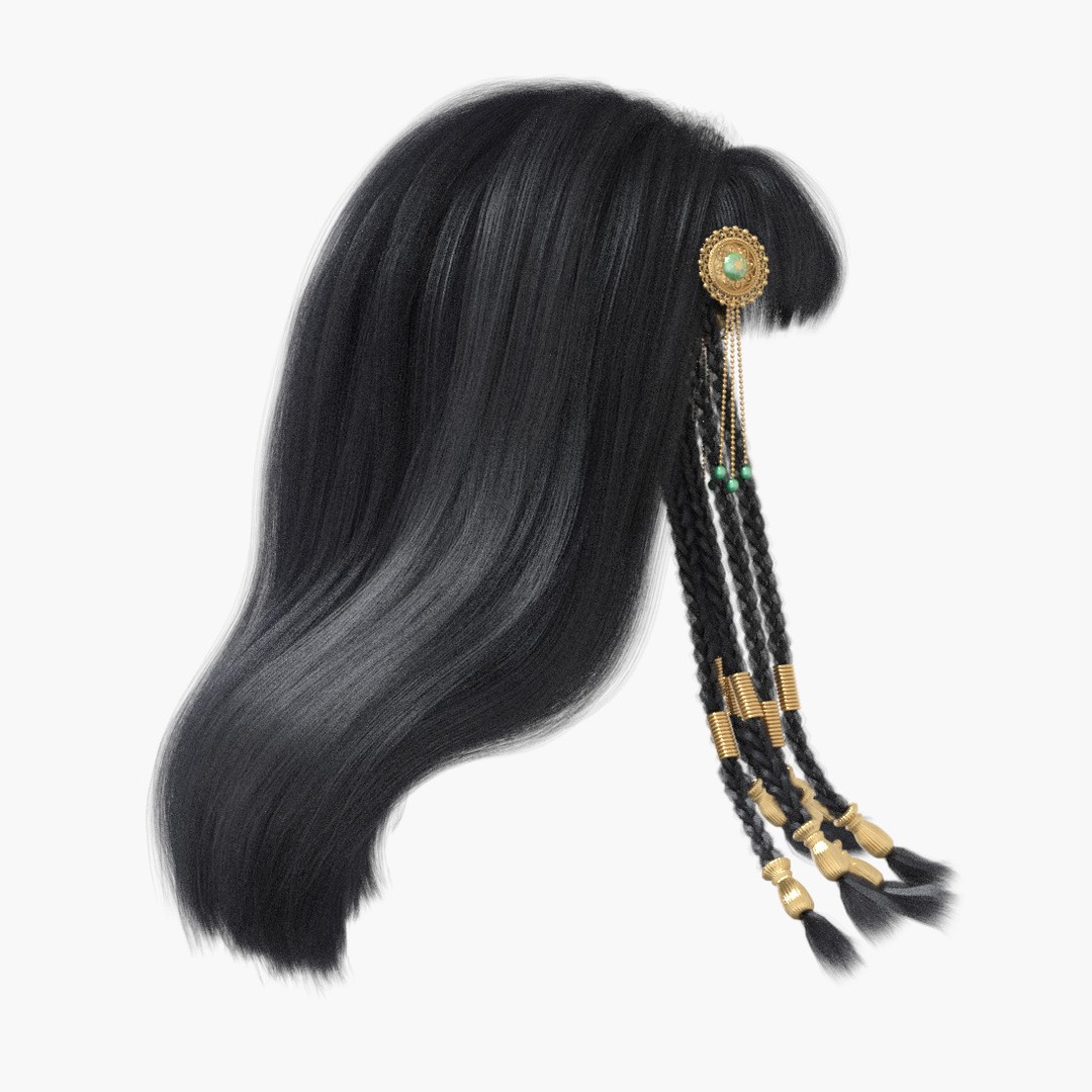 Cleopatra 3D Model – Rigged Low-Poly Character with PBR Textures - View 24