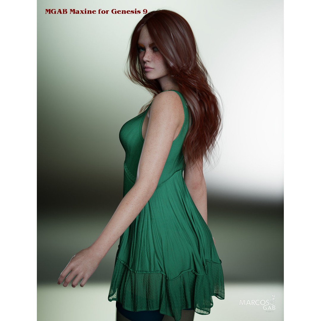 MGAB Maxine 3D Model – Realistic Female Character for Genesis 9 - View 14