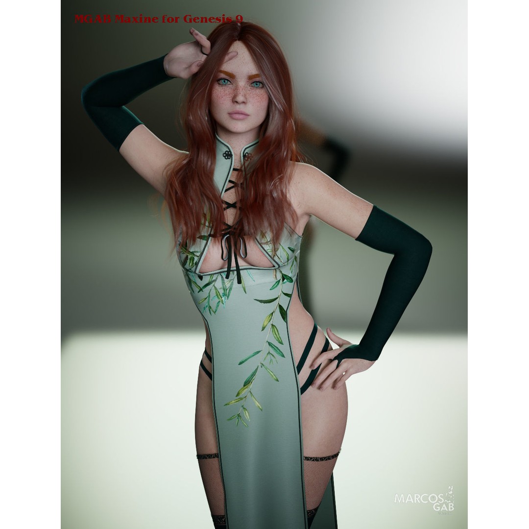 MGAB Maxine 3D Model – Realistic Female Character for Genesis 9 - View 15