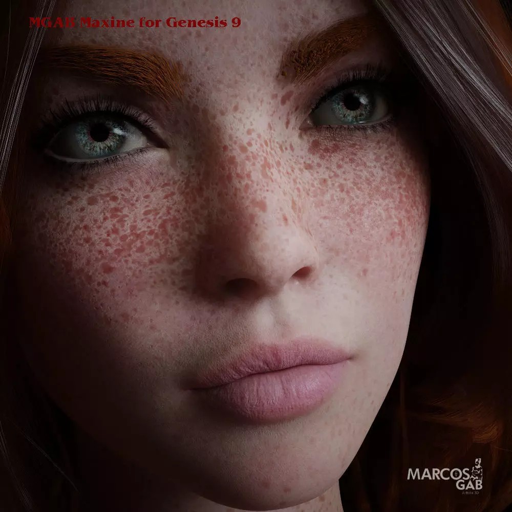 MGAB Maxine 3D Model – Realistic Female Character for Genesis 9 - View 2
